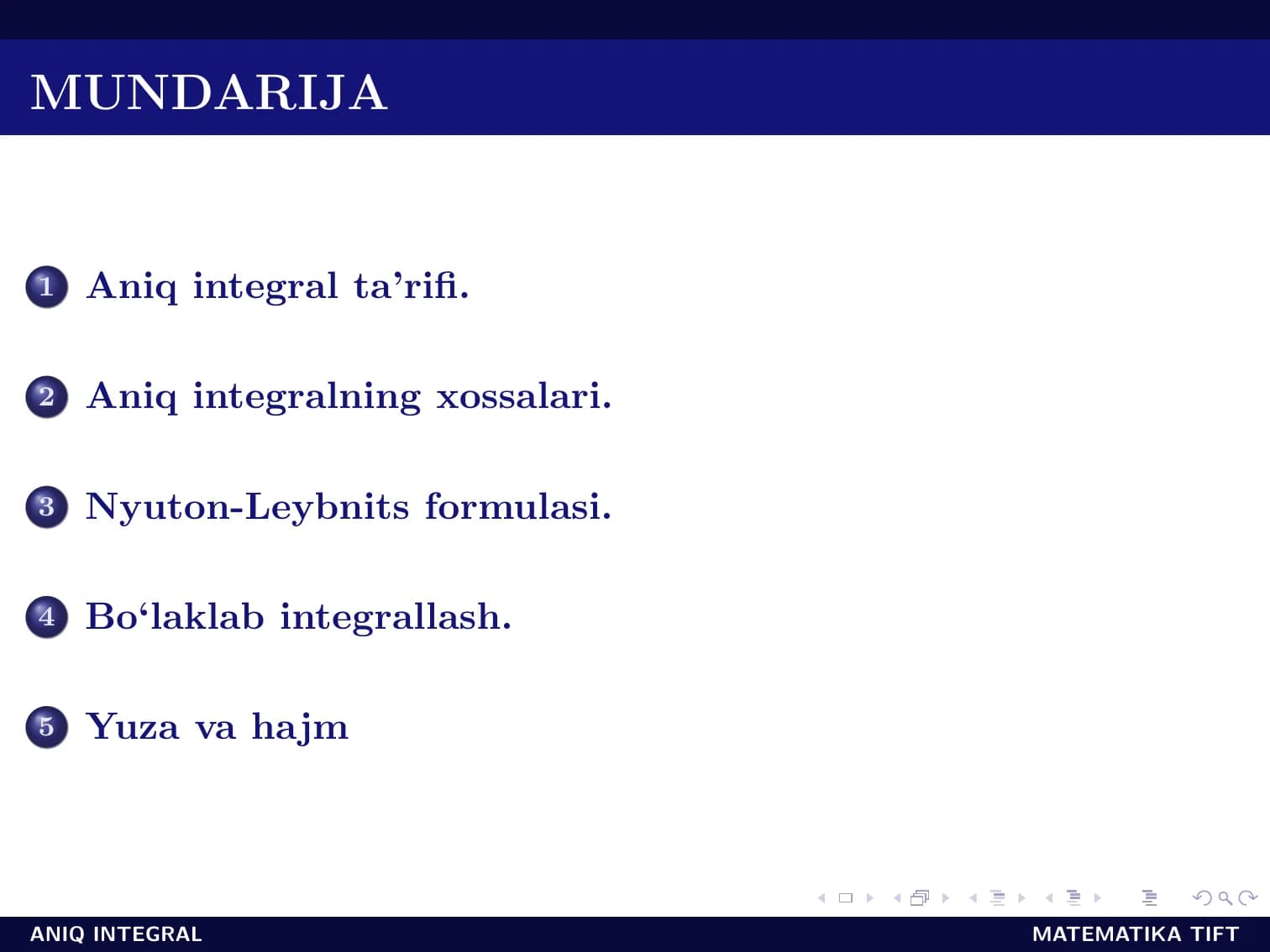 Aniq integral