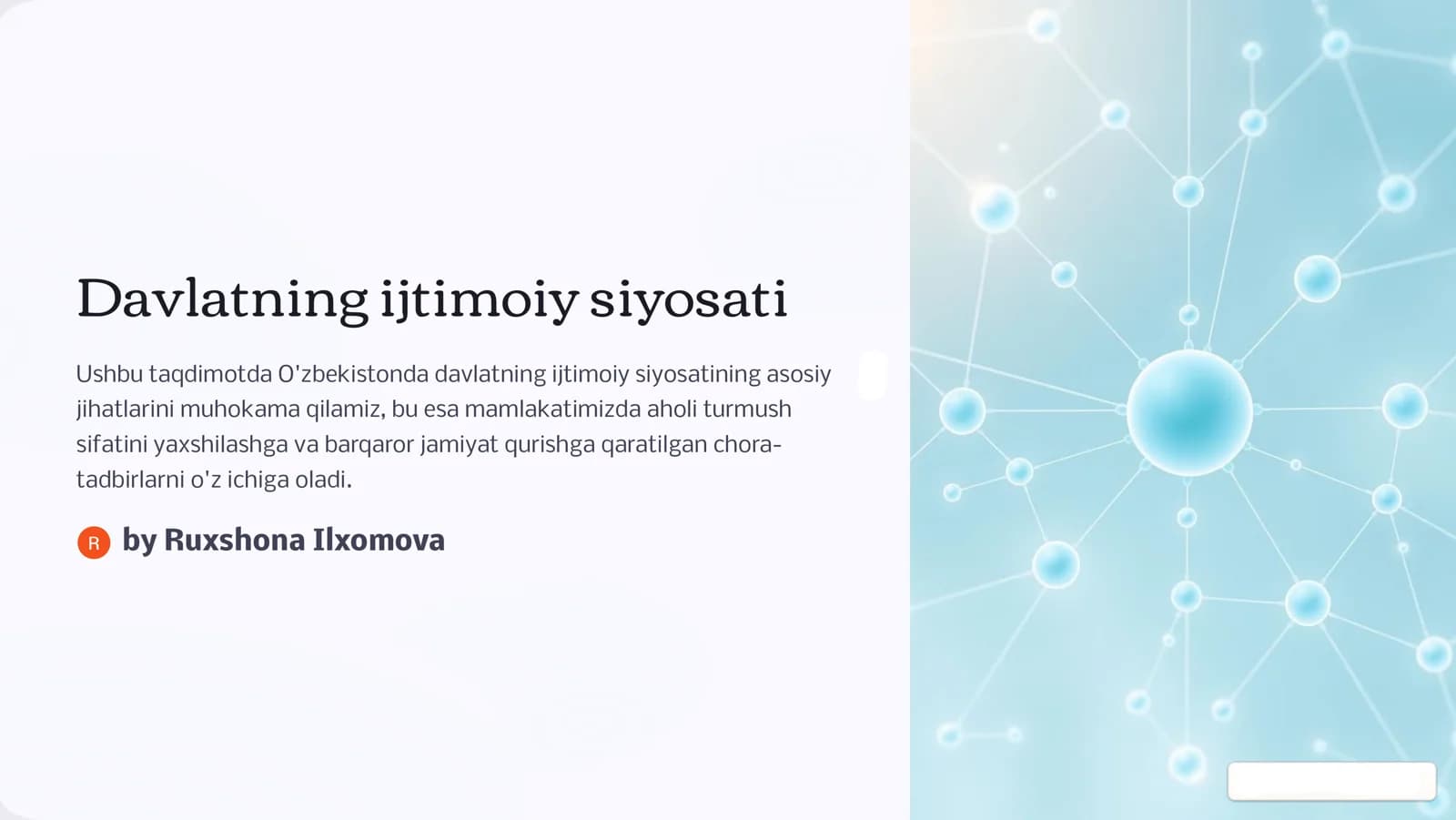 Davlatning ijtimoiy siyosati