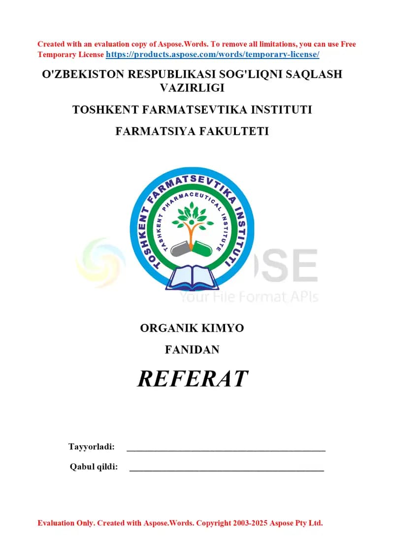 7. Tutashgan arenlar. Referat 9 bet