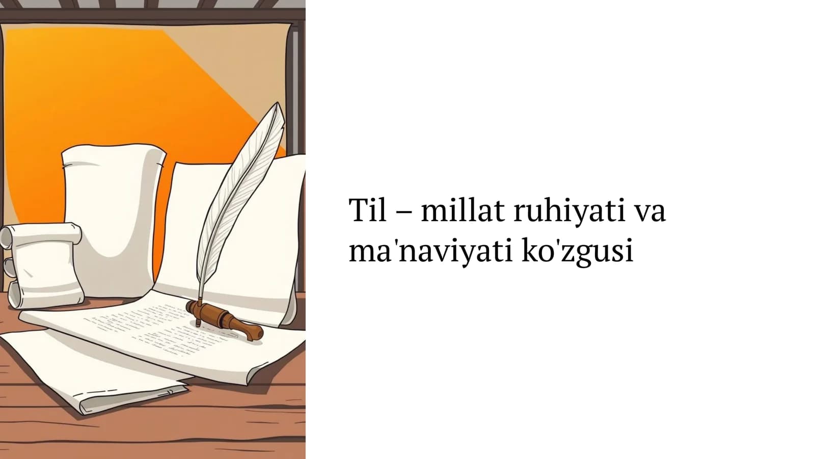 Til millat ruhiyati va ma'naviyati ko'zgusi