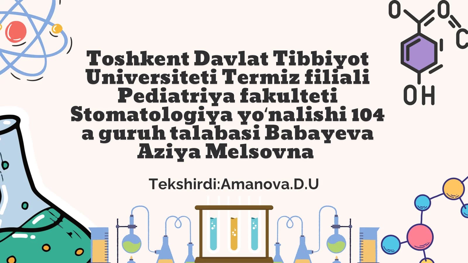 Kimyoviy termodinamika. Kimyoviy reaksiyalarning issiqlik effektini aniqlash