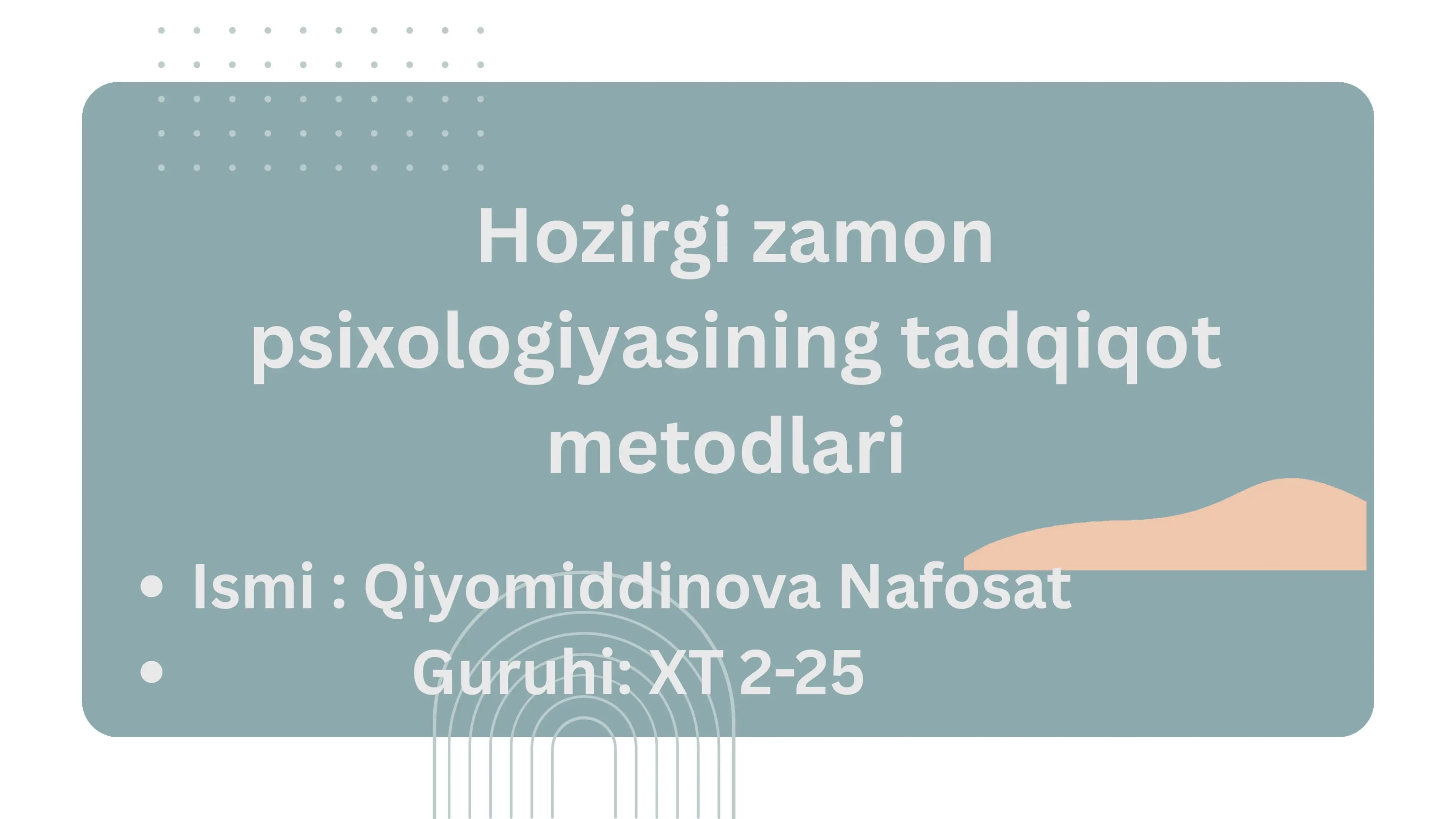 Psixologik tadqiqotlar