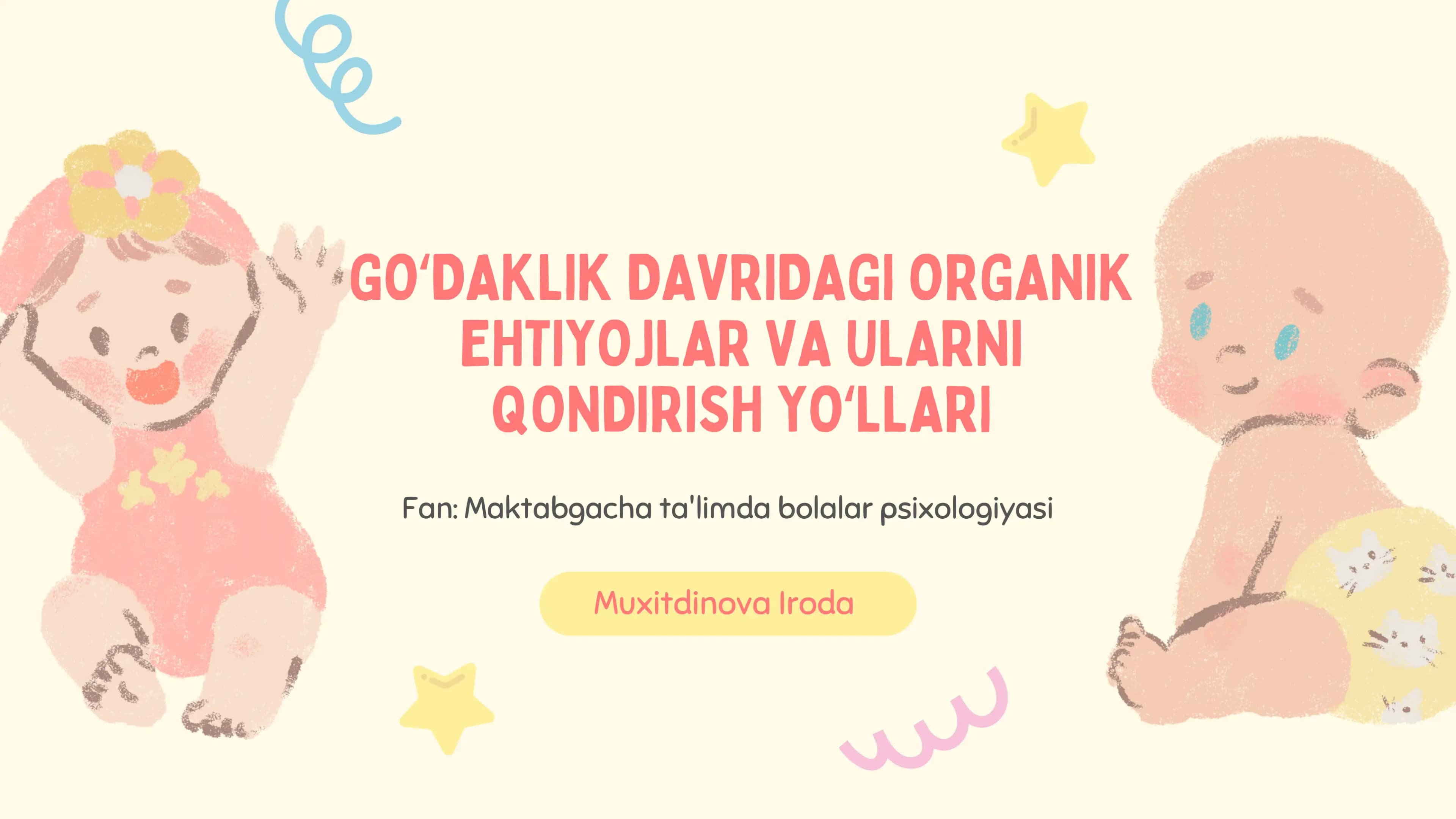 Go‘daklik davri nima
