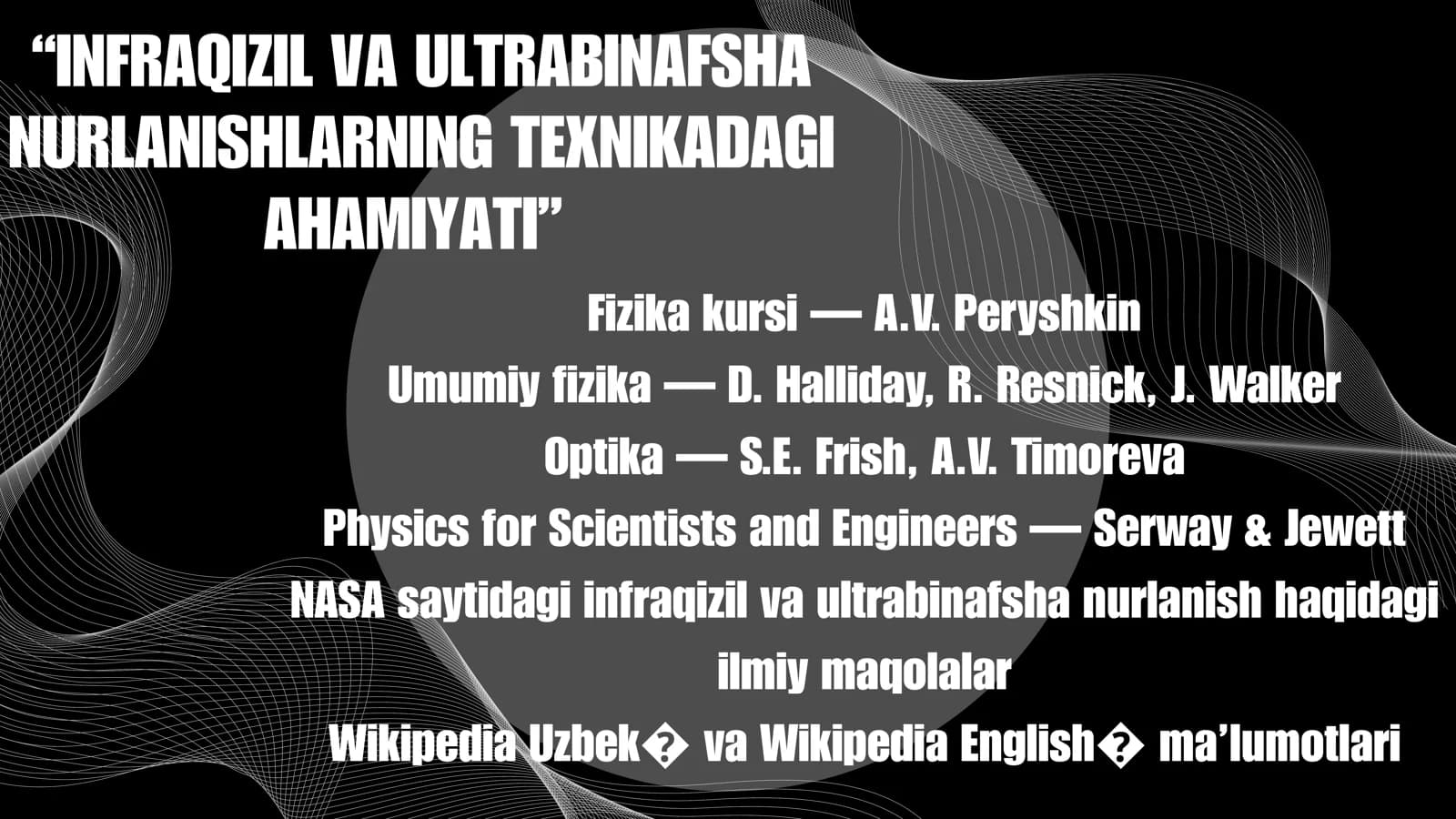 Infraqizil va ultrabinafsha nurlarining texnikadagi ahamiyati