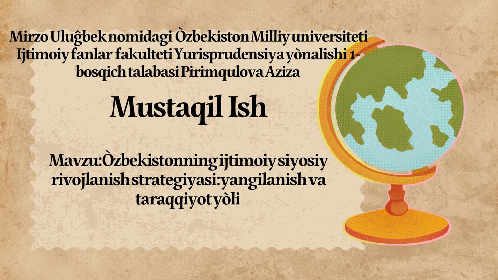 O'zbekistonning ijtimoiy siyosiy rivojlanish strategiyasiyangilanish va taraqqiyot yòli