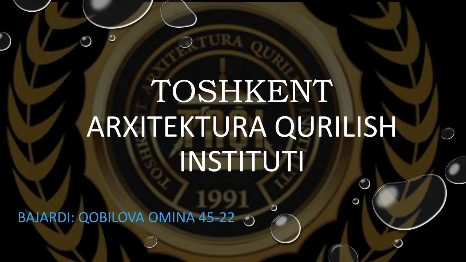 ISLOM MADANIYATI POYTAXTI