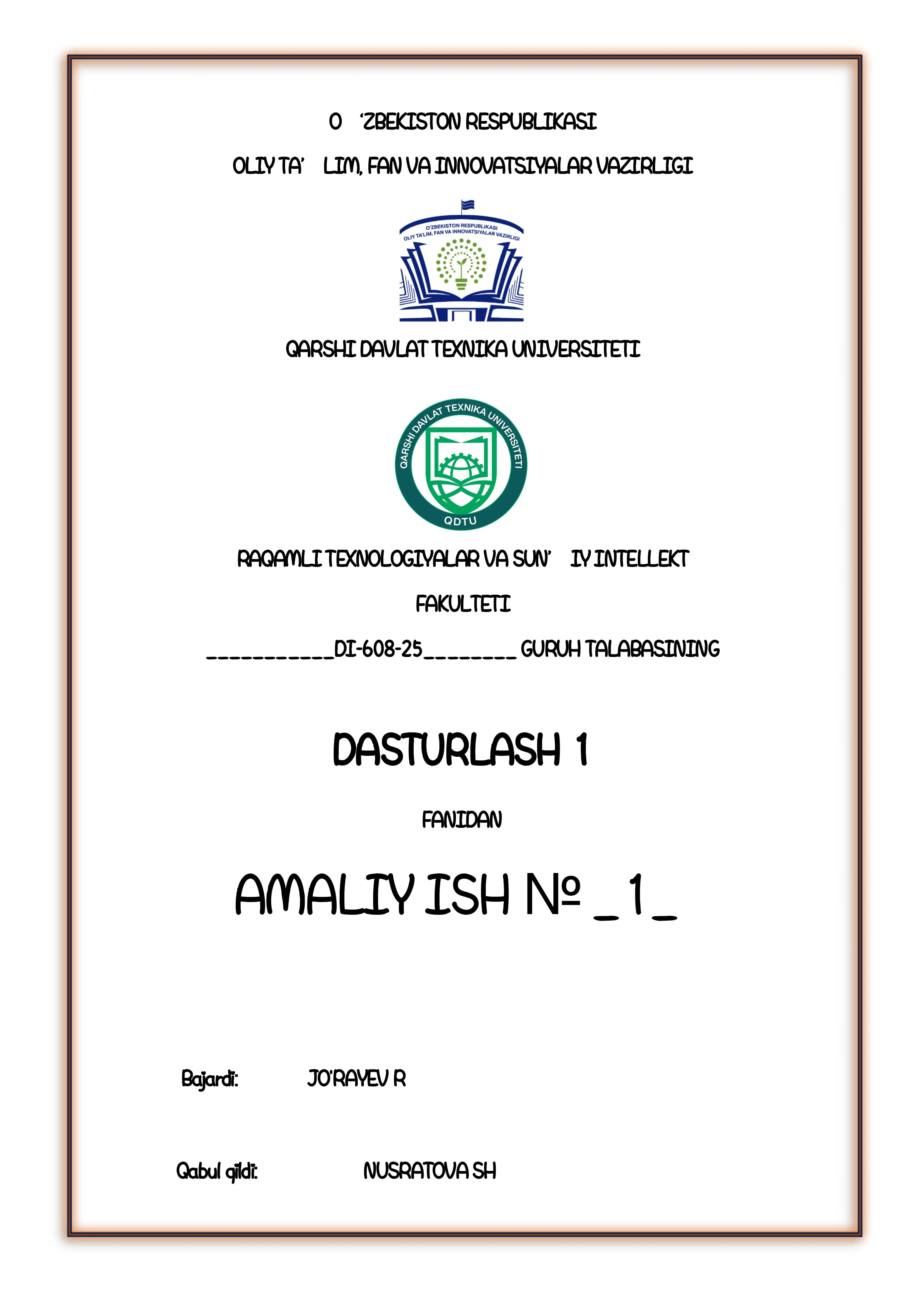 Chiziqli tuzilmali algoritmlarni tavsiflash, C++ tilida dasturlashtirish va kompyuterdahisoblashlar