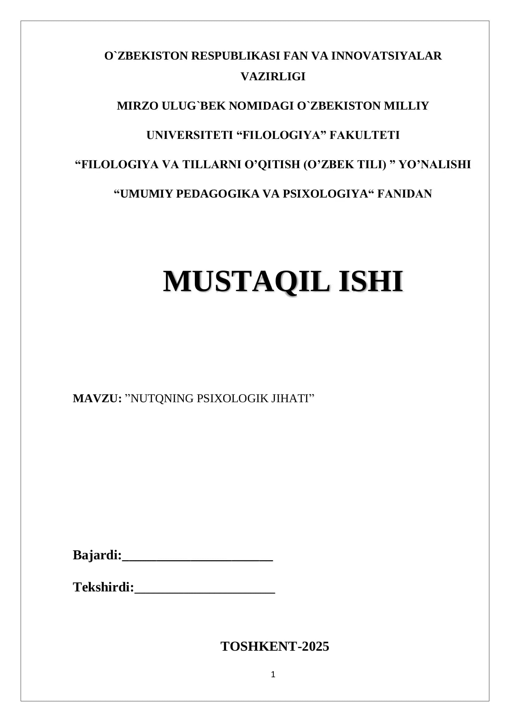 NUTQNING PSIXOLOGIK JIHATI