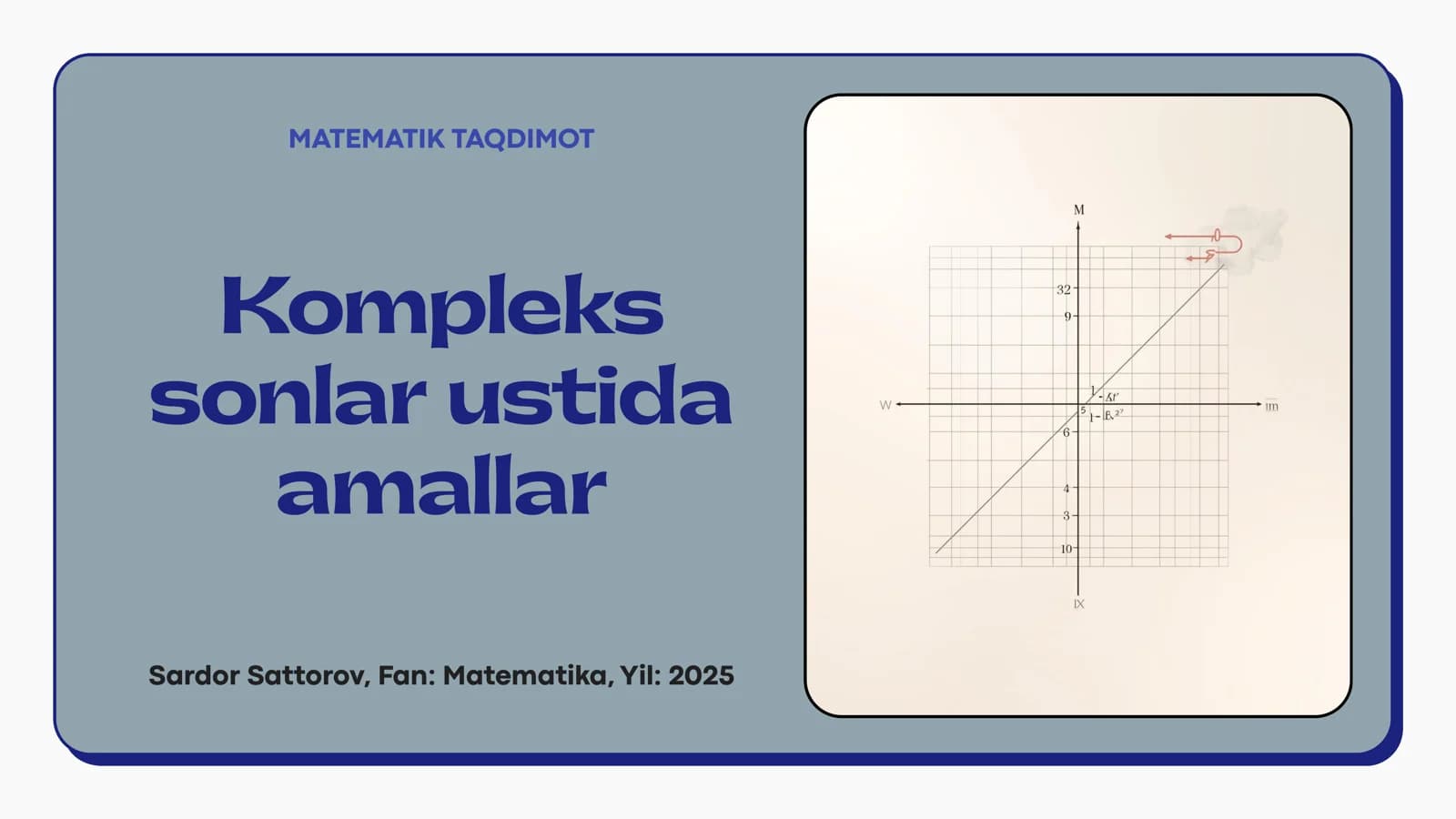 Kompleks sonlar ustida amallar