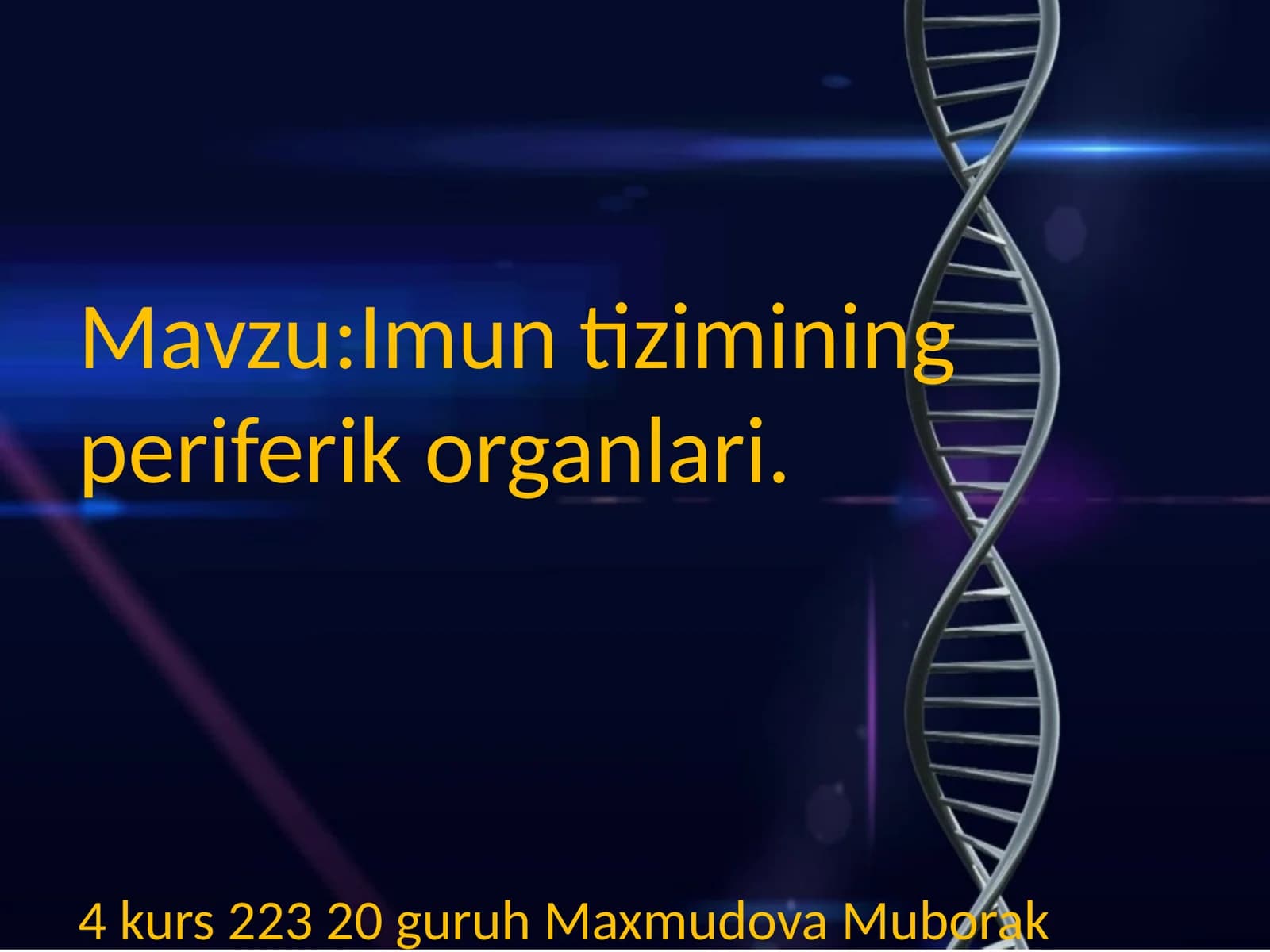 Imun tizimining periferik organlari