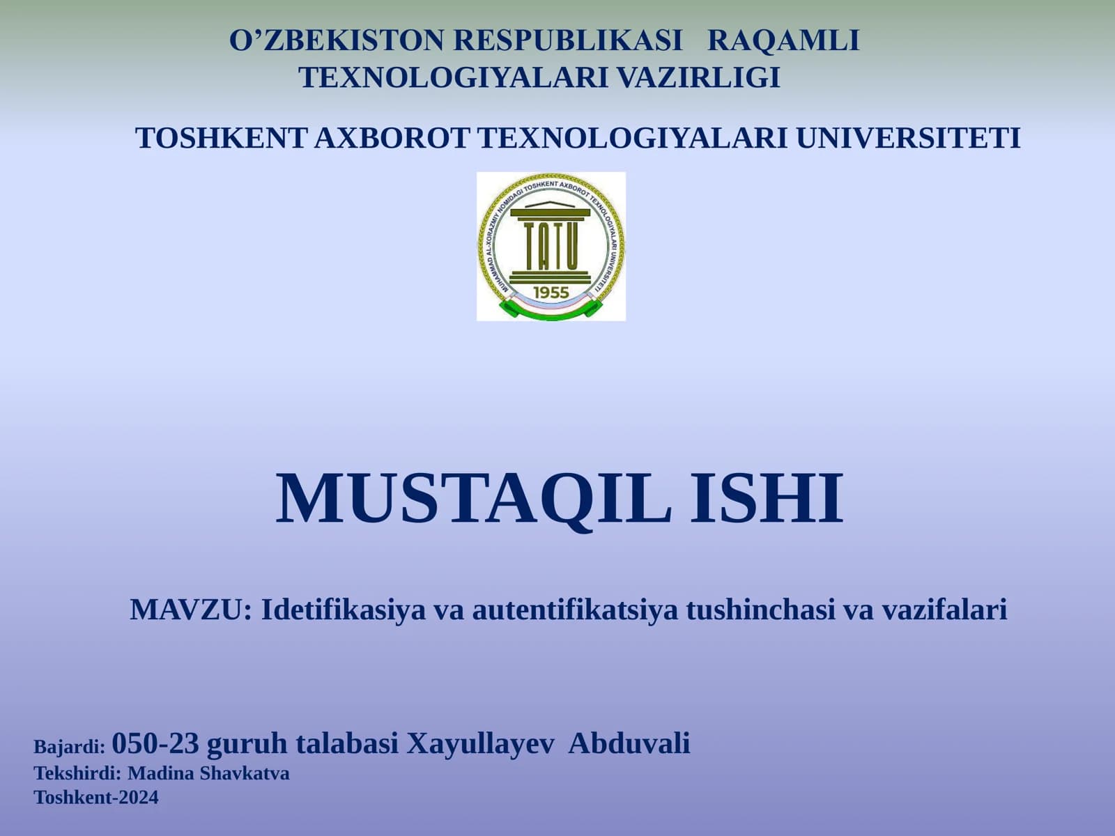 Xavfsiz parol boshqaruv tizimlari va autentifikatsiya usullari