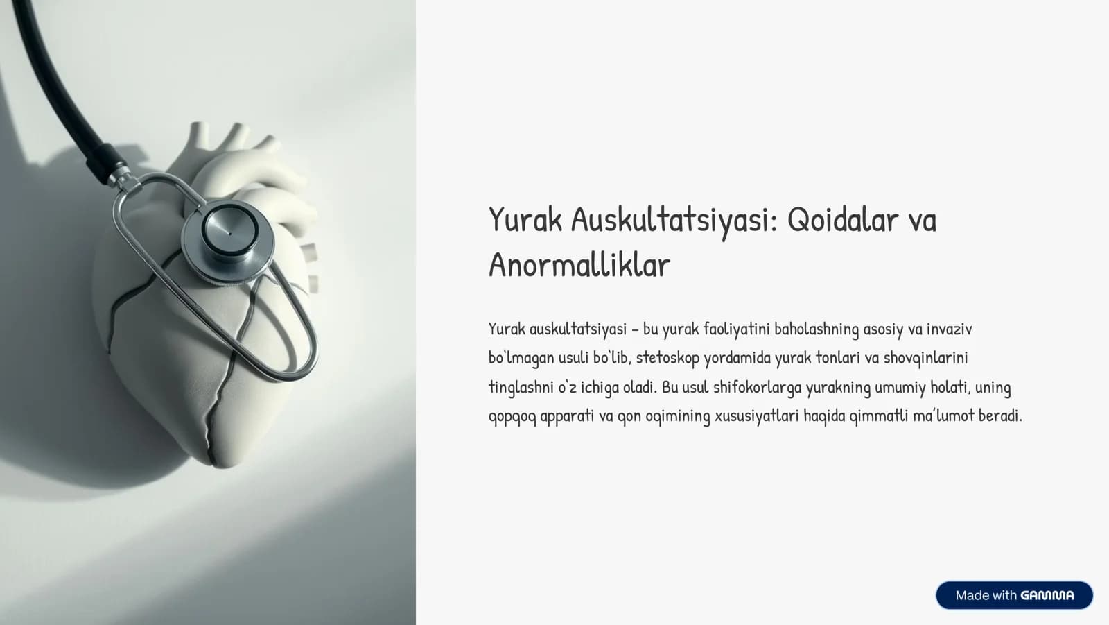 Yurak Auskultatsiyasi: Qoidalar va Anormalliklar