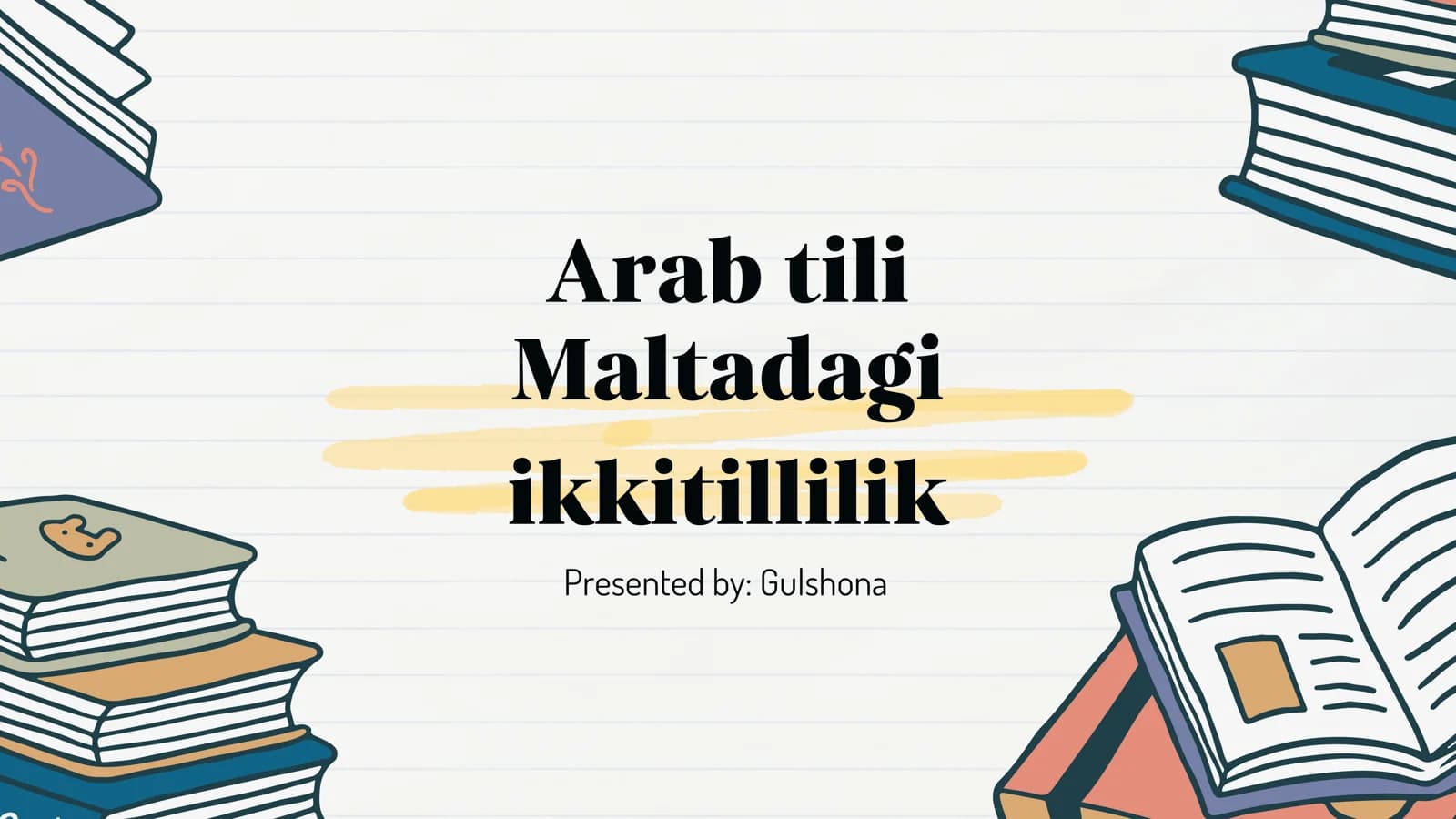 PPT Arab tili Maltadagi ikki tillik