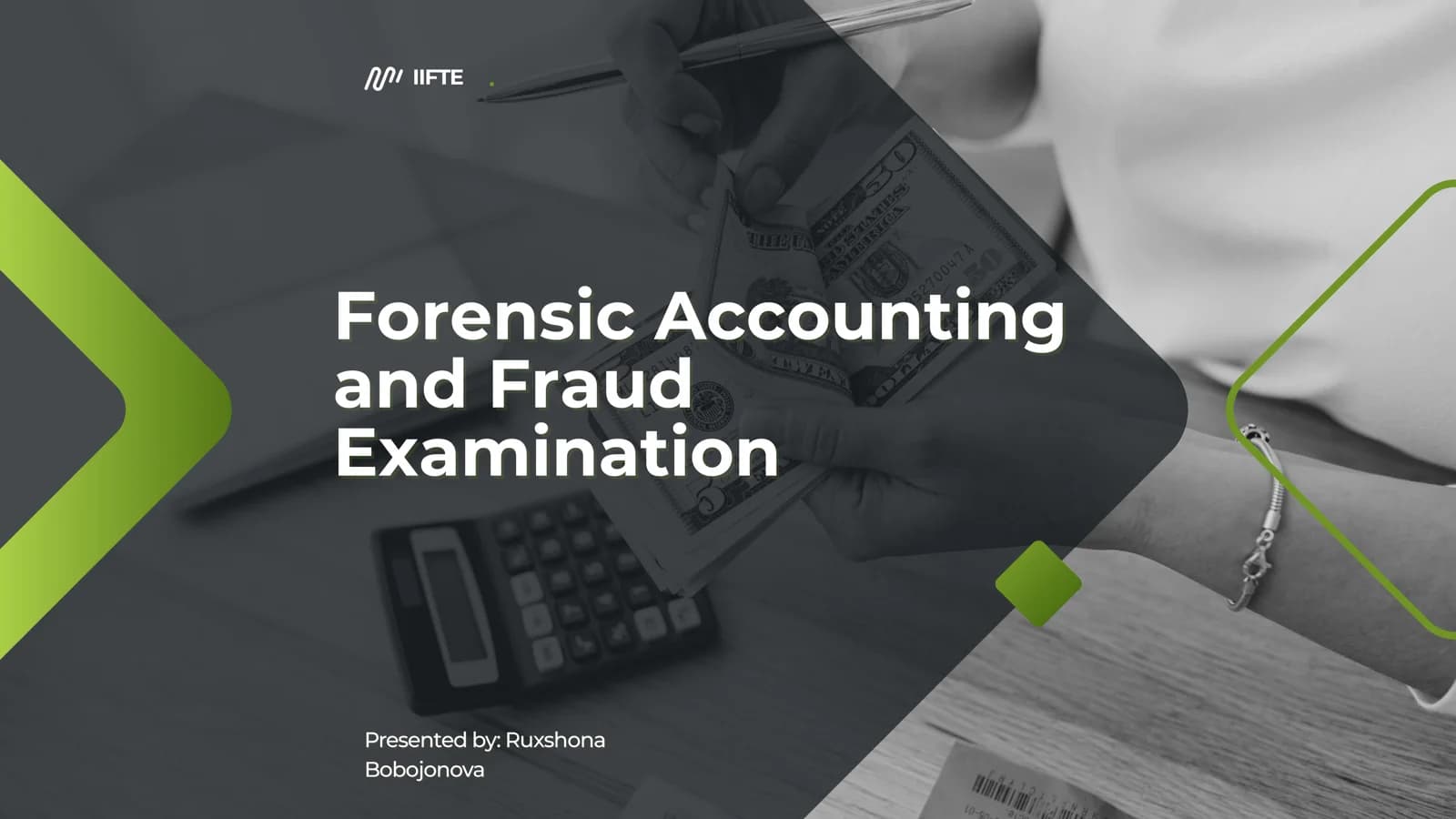 Forensic Accounting and Fraud Examination