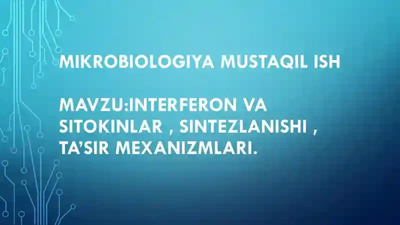 Mikrobiologiya mustaqil ish