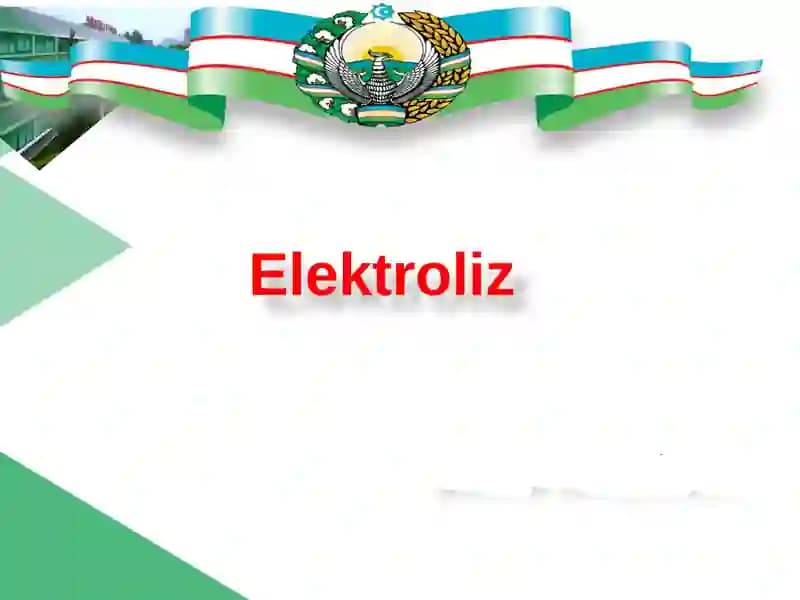 Elektroliz