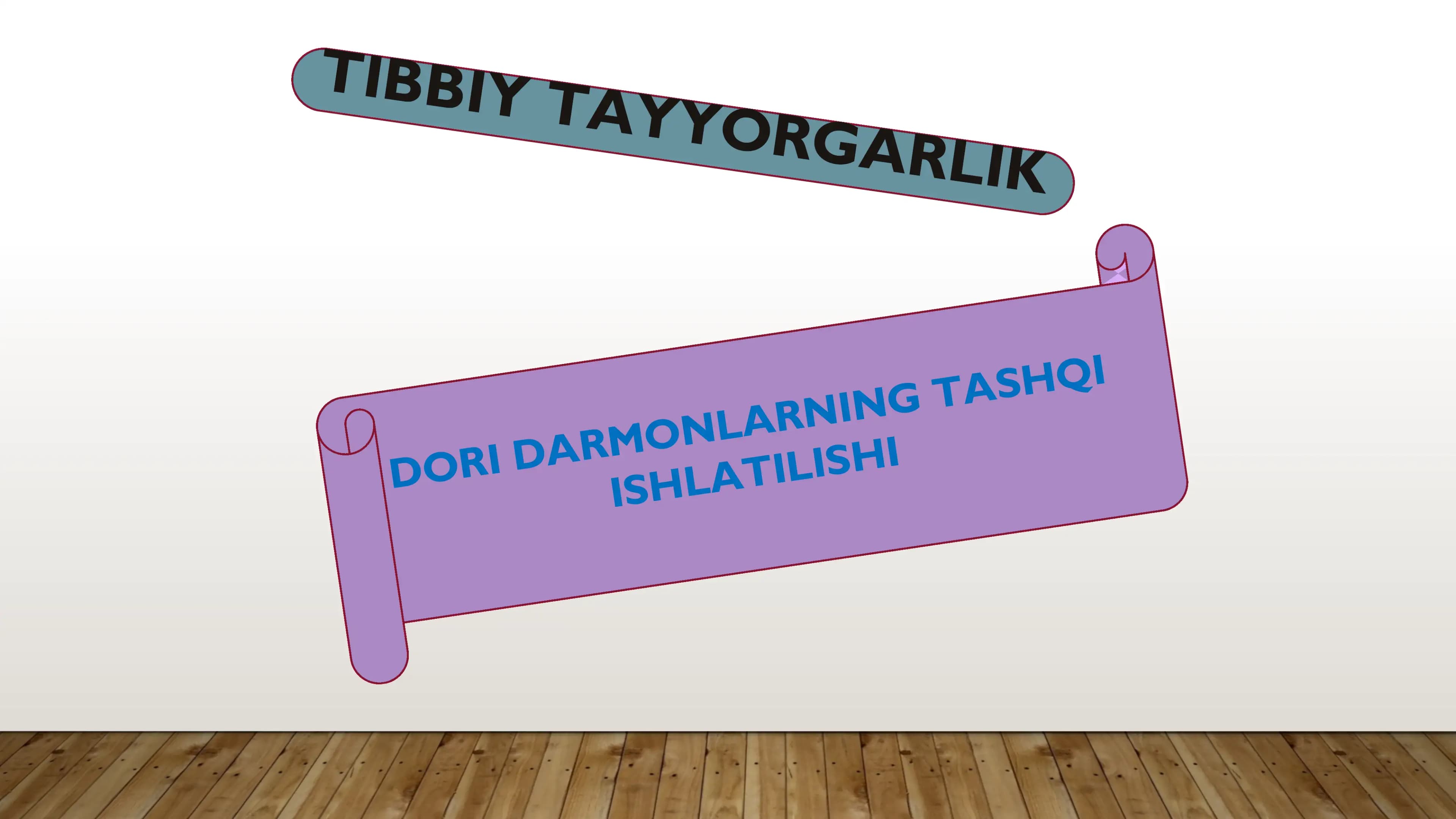 Dori darmonlarni tashqi ishlatilishi