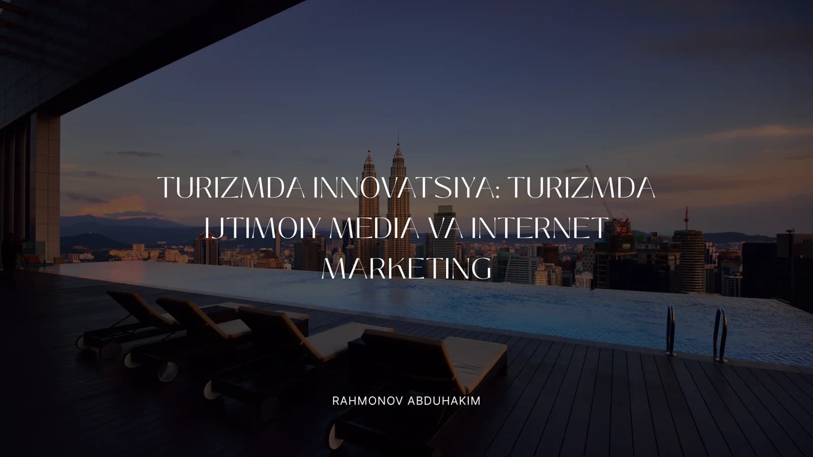 TURIZMDA INNOVATSIYA: TURIZMDA IJTIMOIY MEDIA VA INTERNET MARKETING