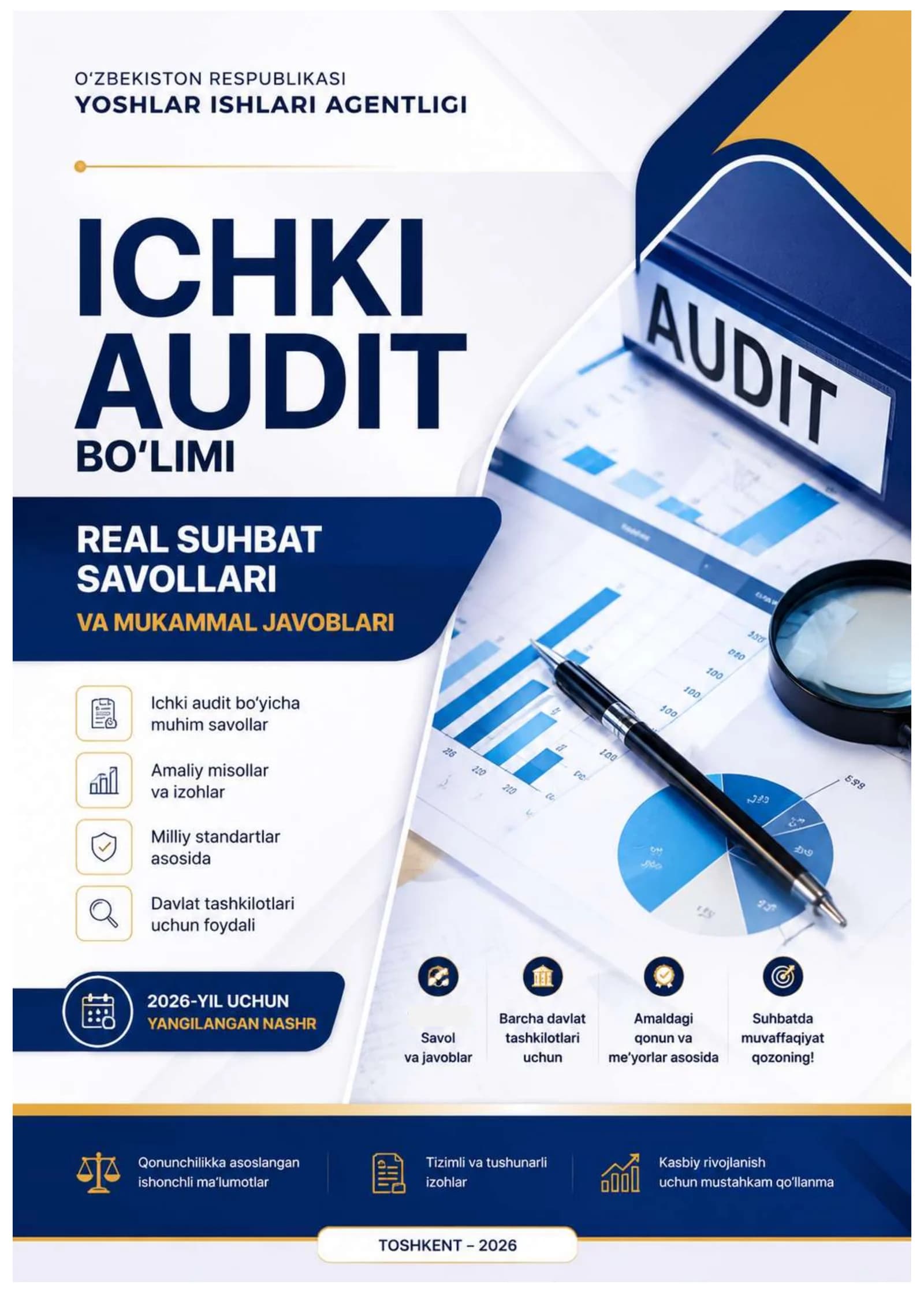ICHKI AUDIT BO'LIMI REAL SUHBAT SAVOLLARI VA MUKAMMAL JAVOBLARI 2026 YIL