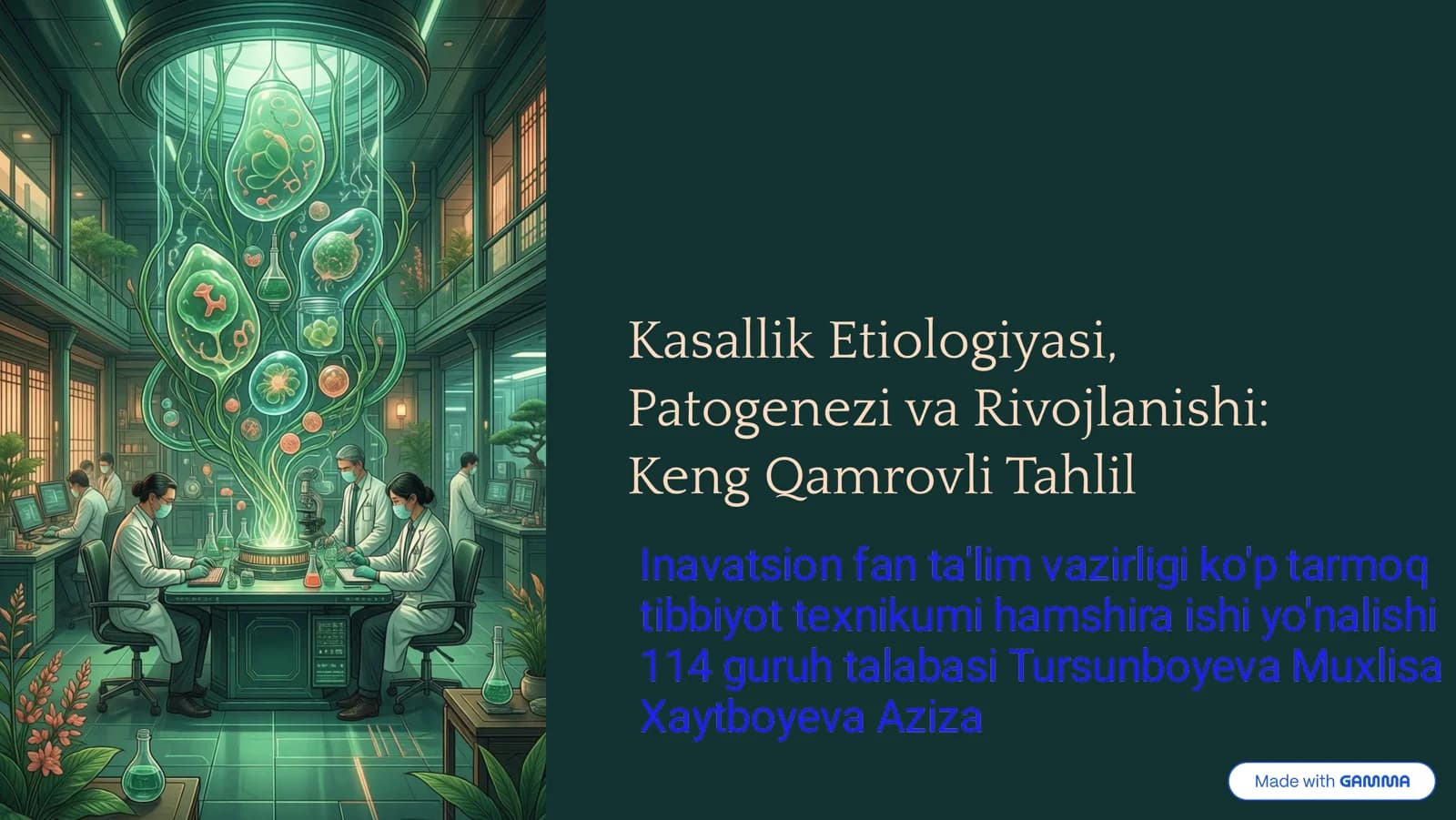 Kasallik Etiologiyasi, Patogenezi va Rivojlanishi: Keng Qamrovli Tahlil