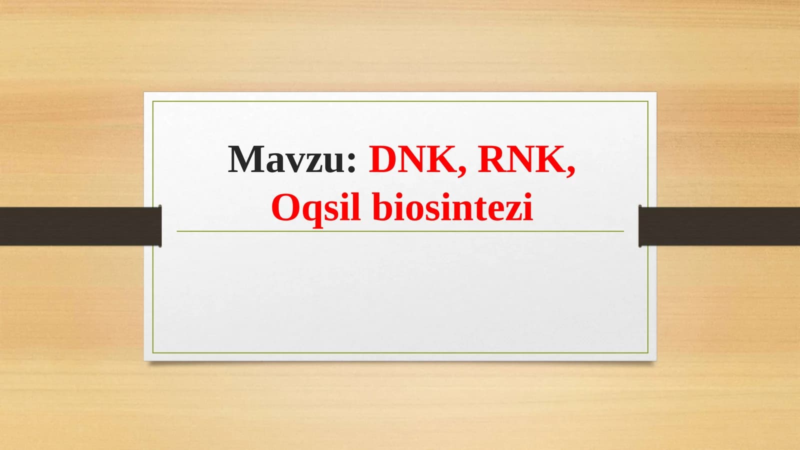 BIOLOGIYA DNK mukammal qollanma
