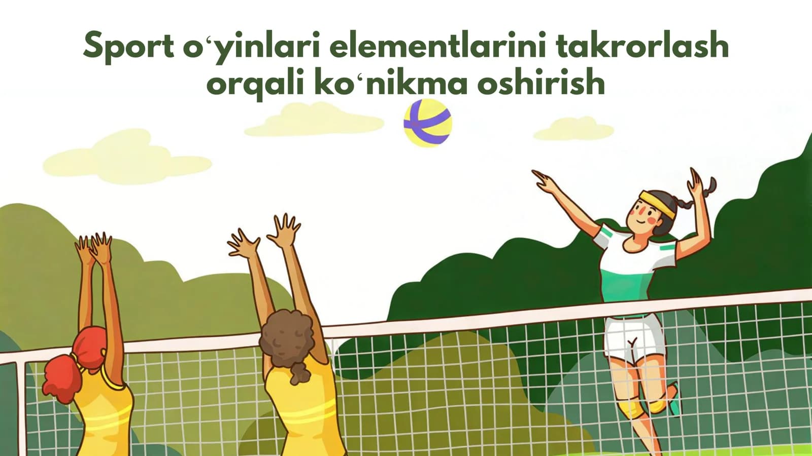 Sport oʻyinlari elementlarini takrorlash orqali koʻnikma oshirish