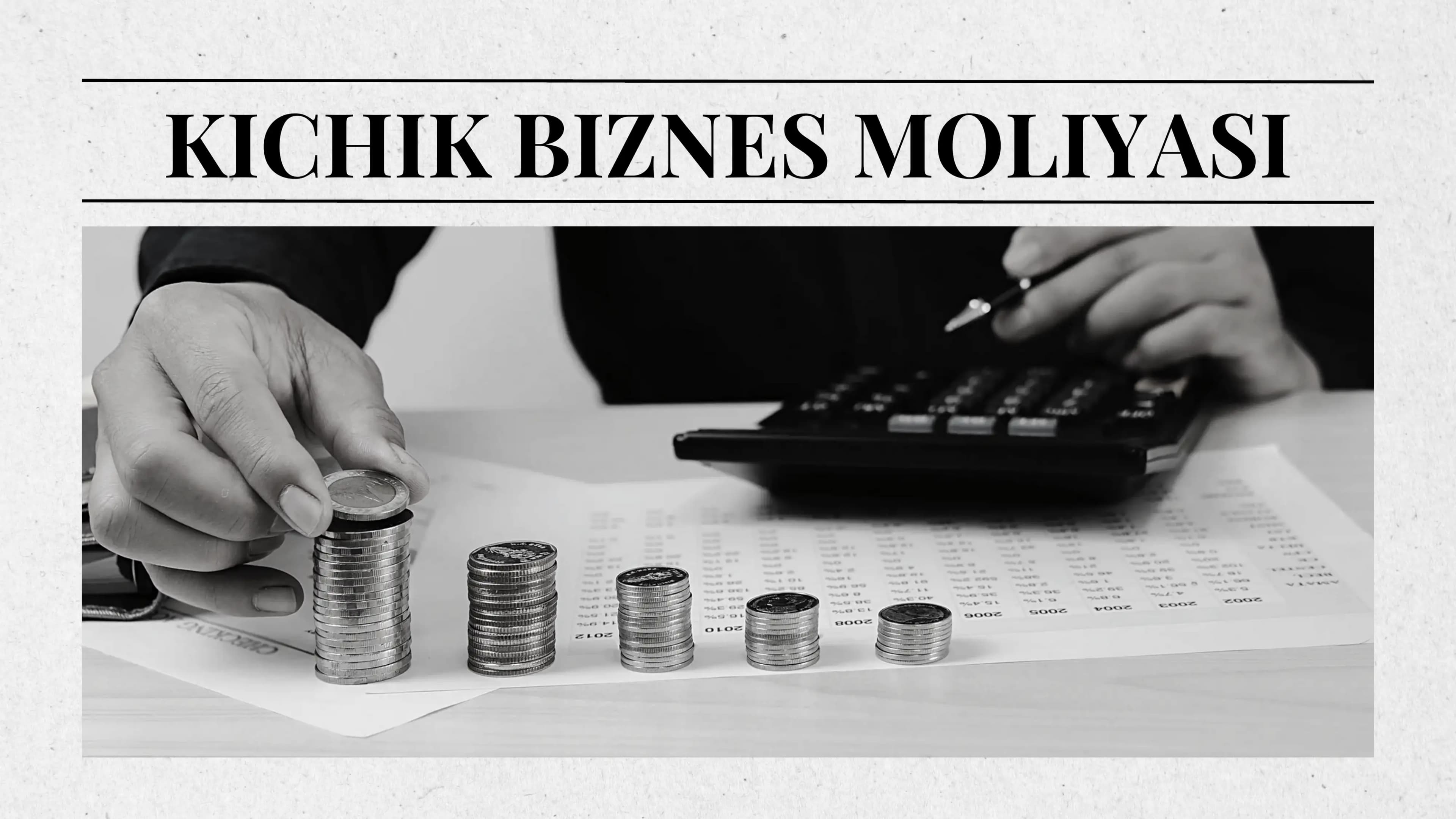 Kichik biznes moliyasi