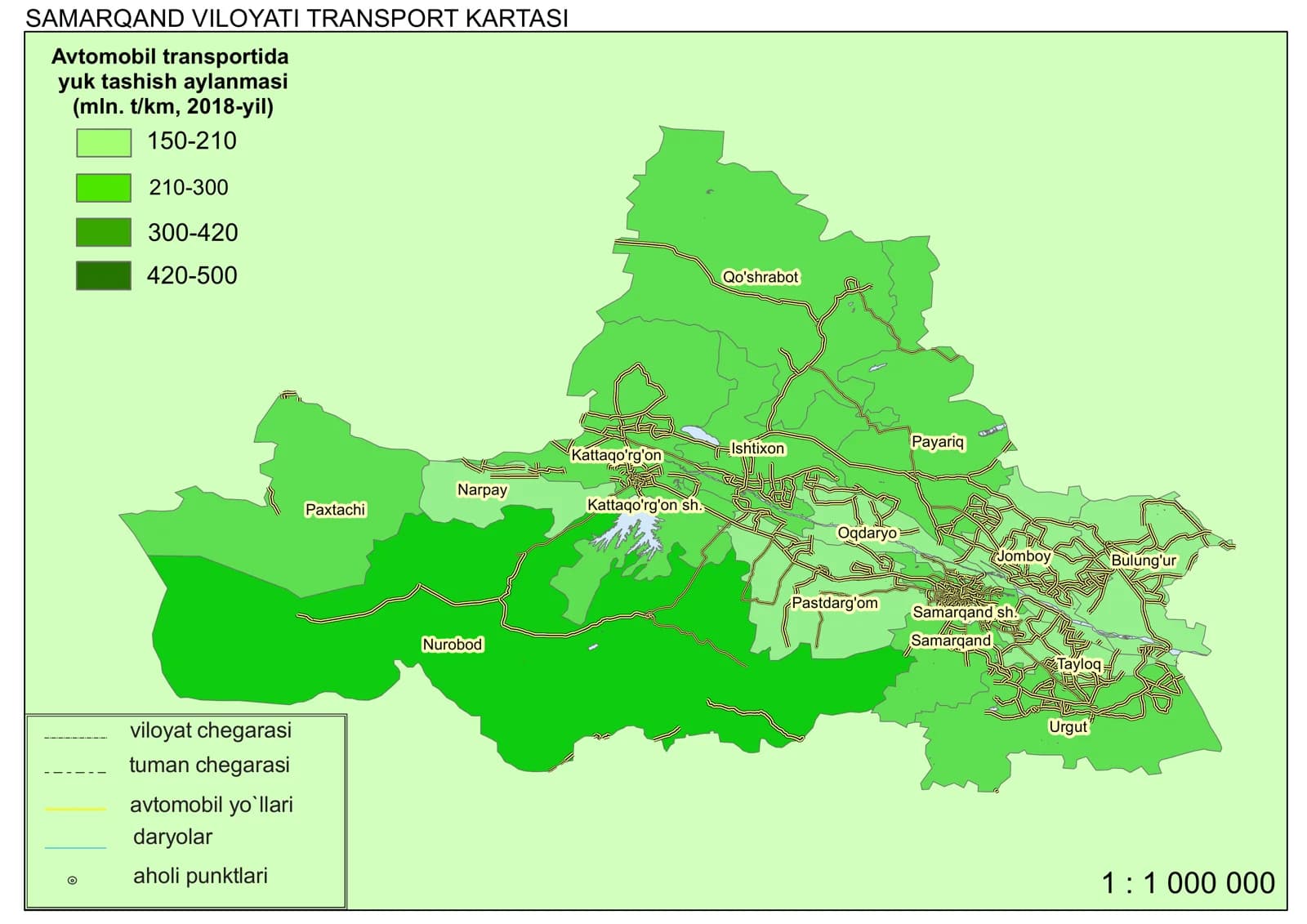 SAMARQAND VILOYATI TRANSPORT KARTASI