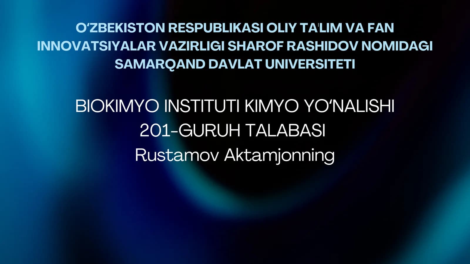 "Suyuqlik xromatografiyasi usullari yordamida moddalar analizi "