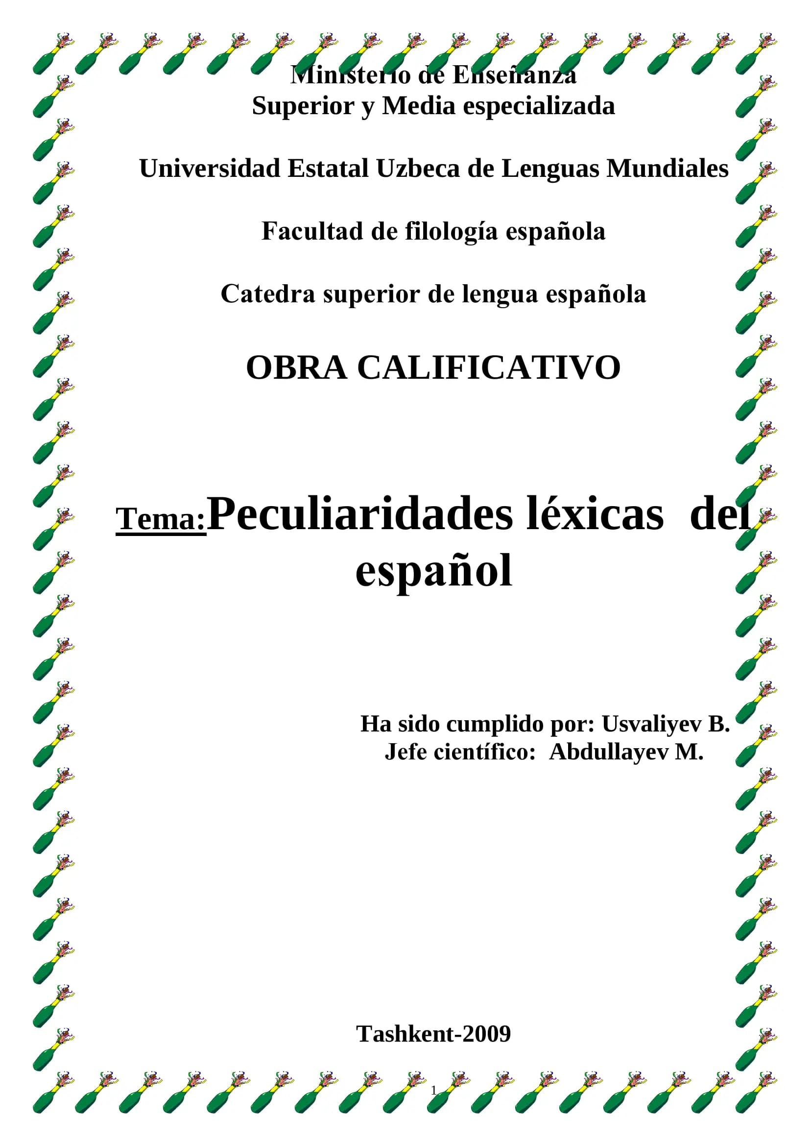 OBRA CALIFICATIVO