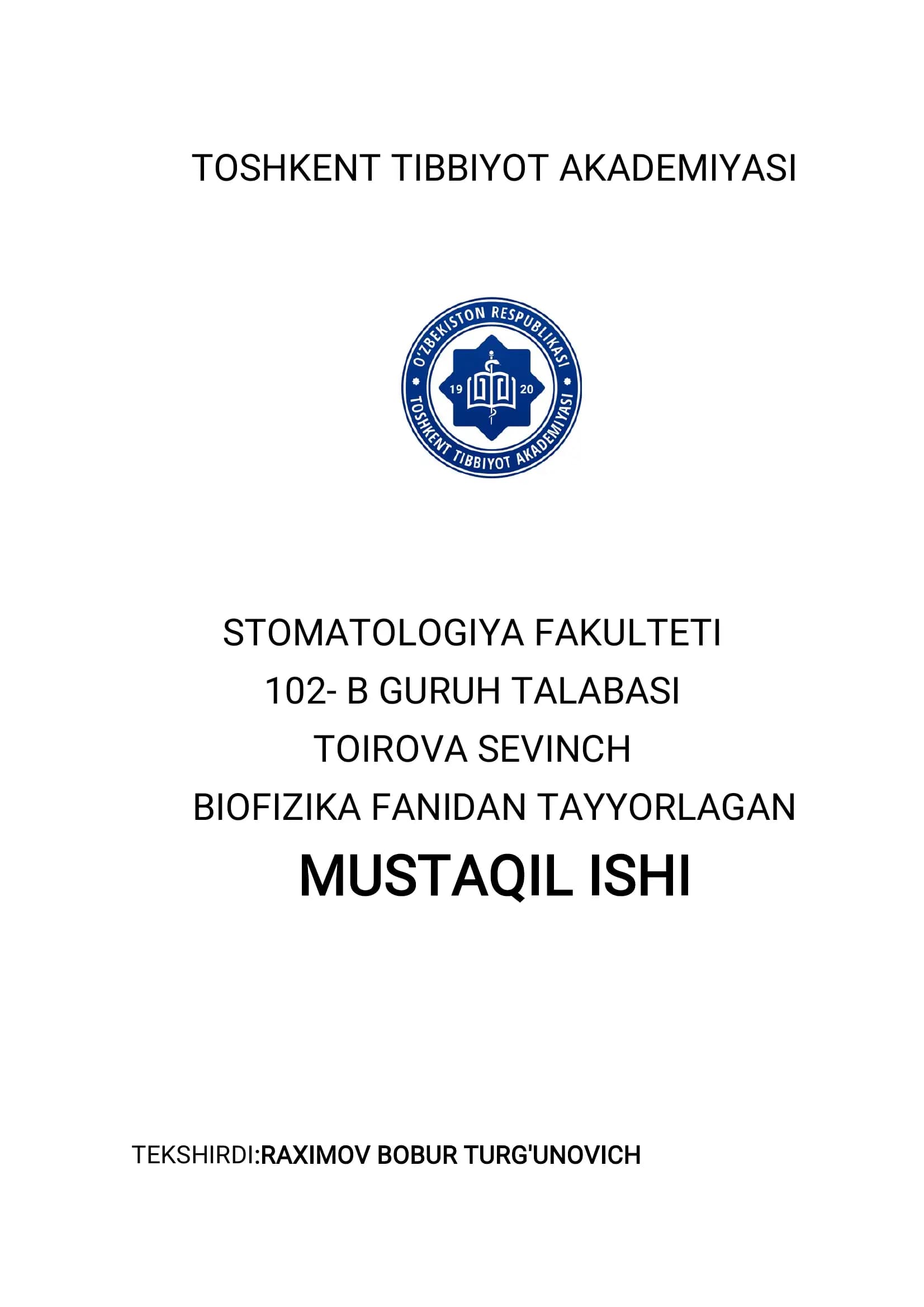 Biologik to‘qimalar va suyuqliklarning o‘zgarmas tokda elektr o‘tkazuvchanligi