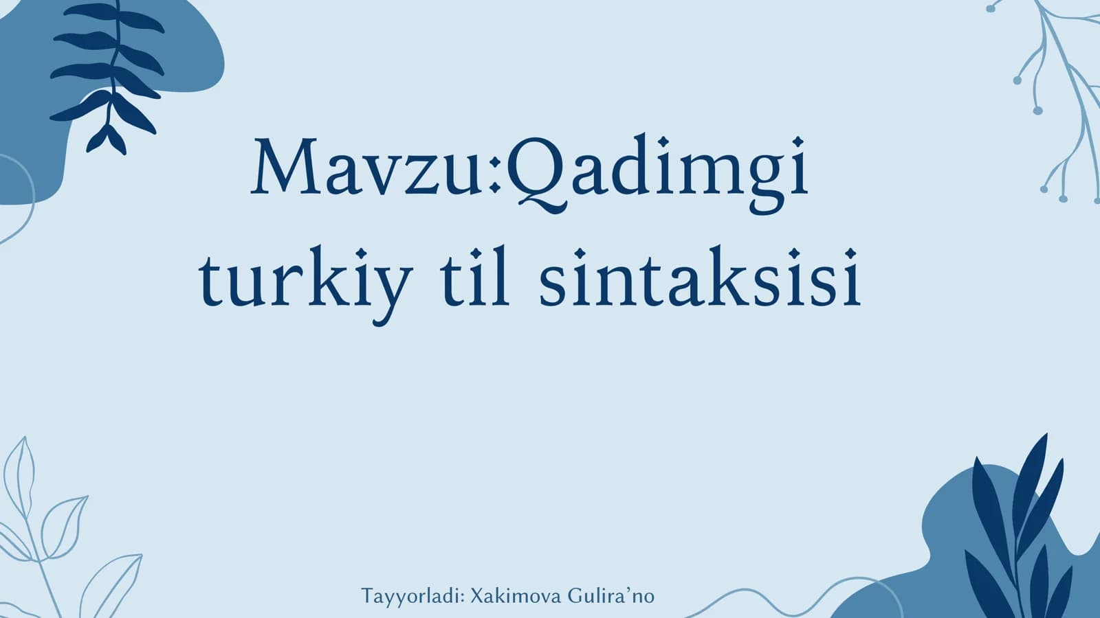 Qadimgi turkiy til