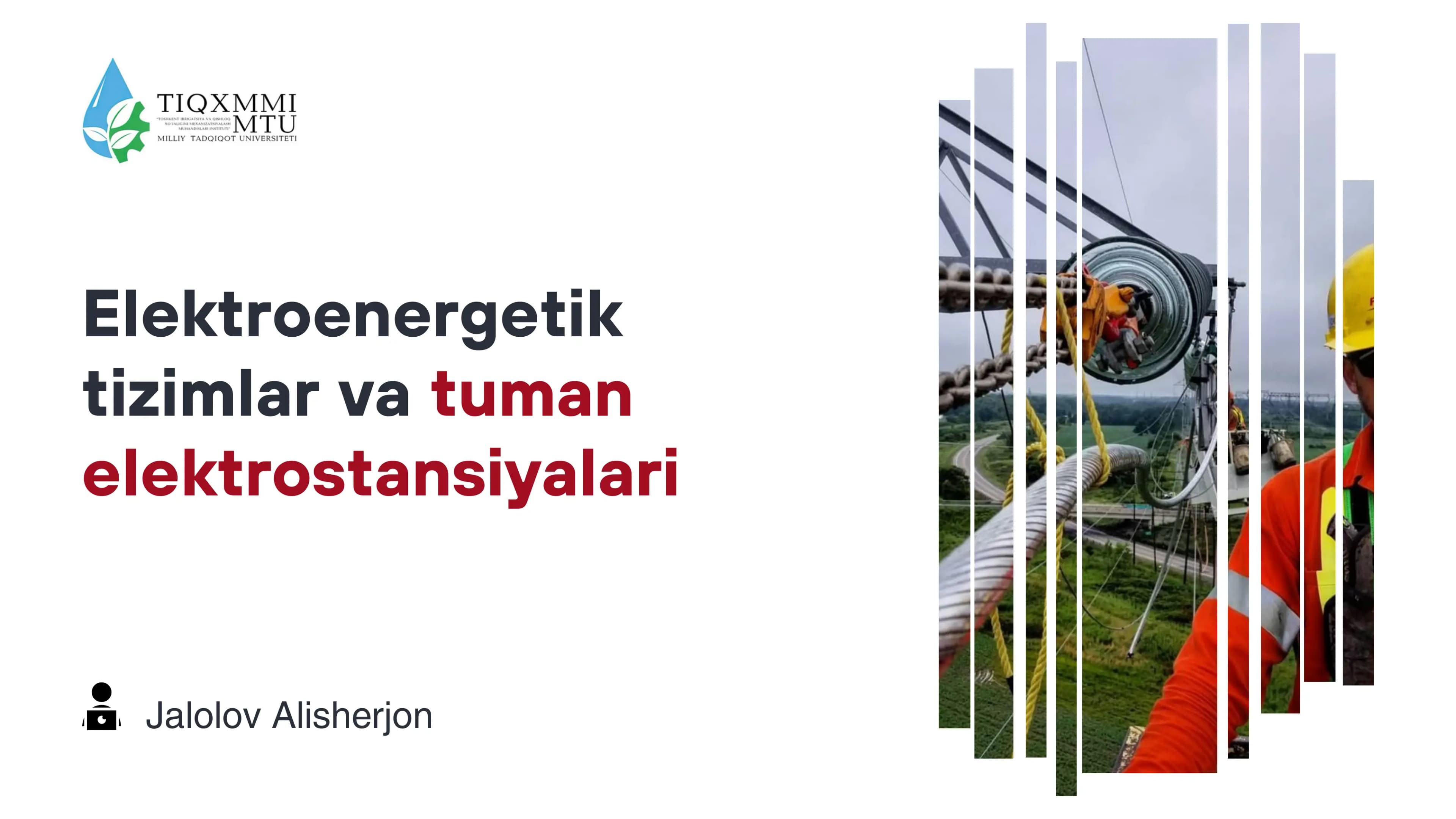Elektroenergetik tizimlar