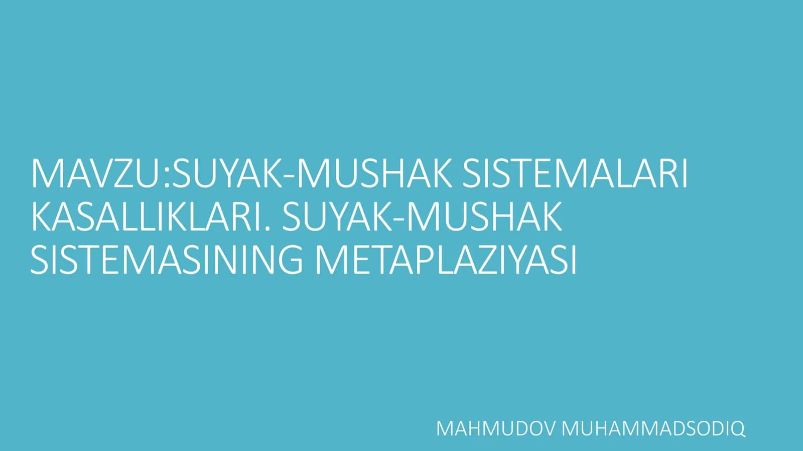 Suyak mushak sistemalari