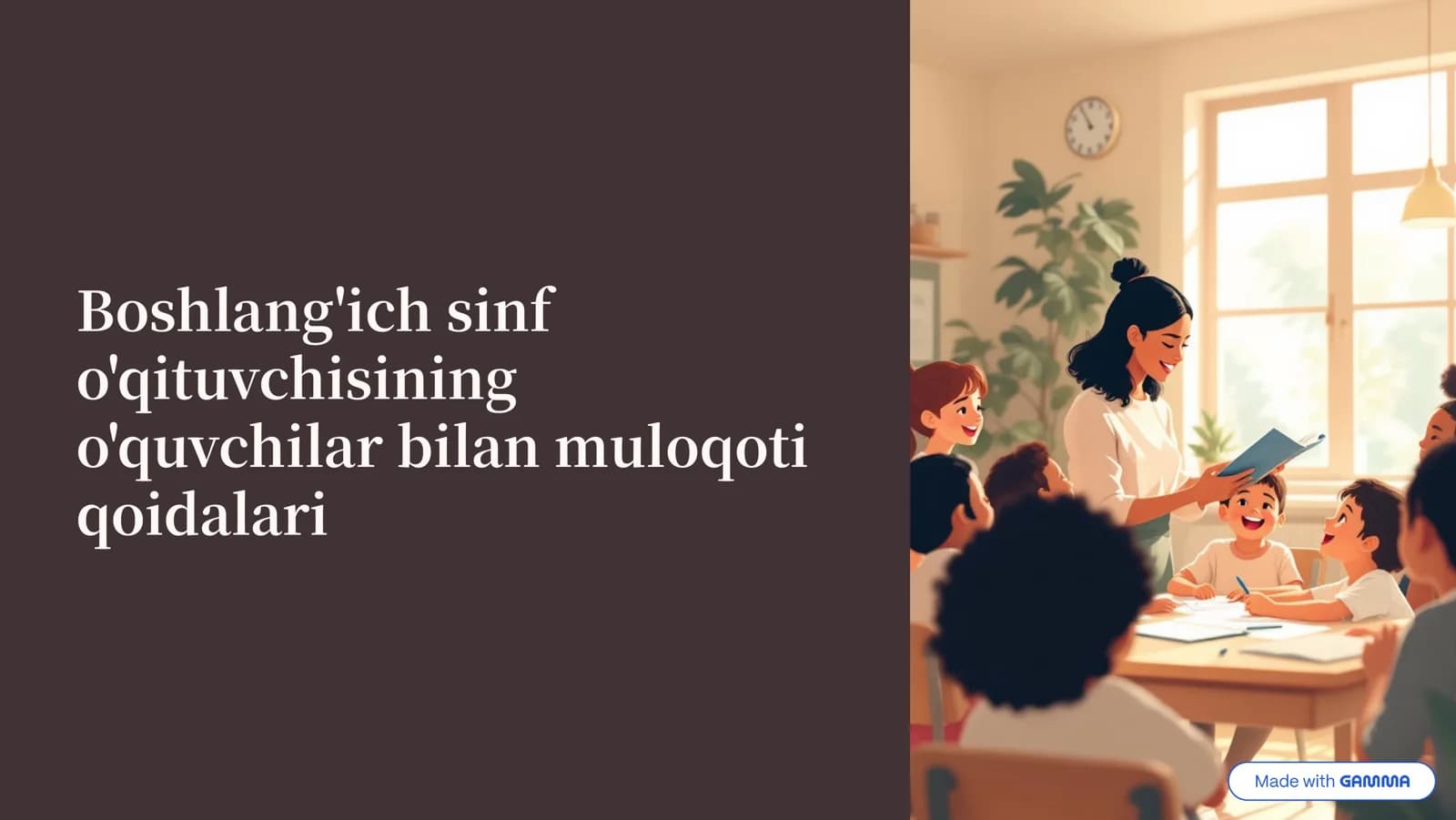 O'qituvchi va o'quvchilar bilan muloqot qoidalari