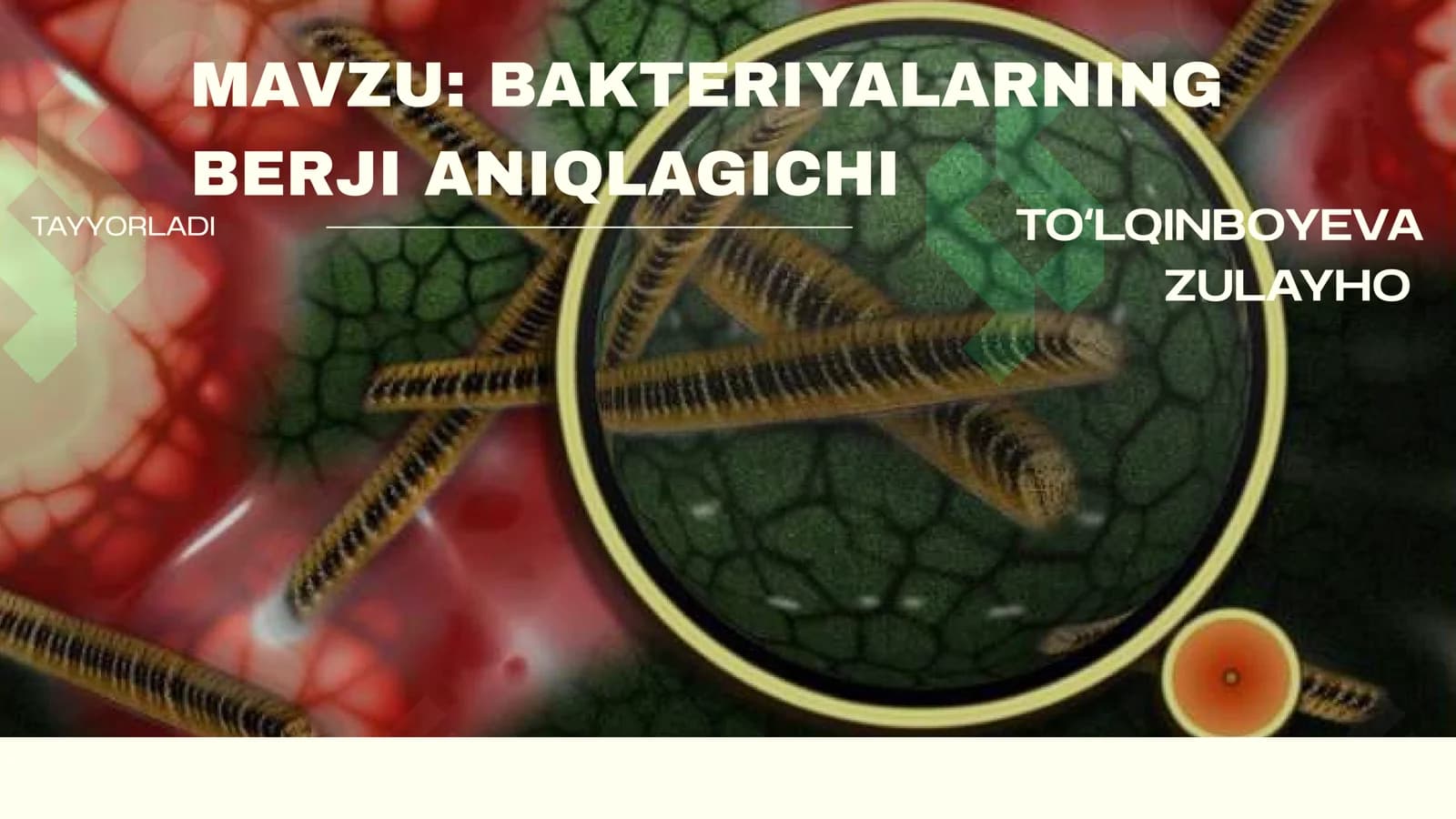 Bakteriyalarning berji aniqlagichi