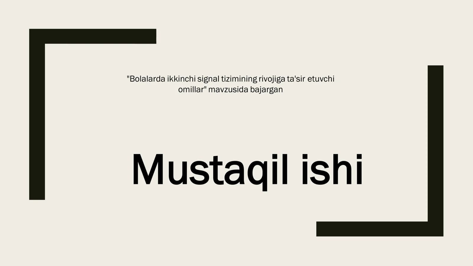 Bolalarda ikkinchi signal tizimining rivojiga ta'sir etuvchi omillar