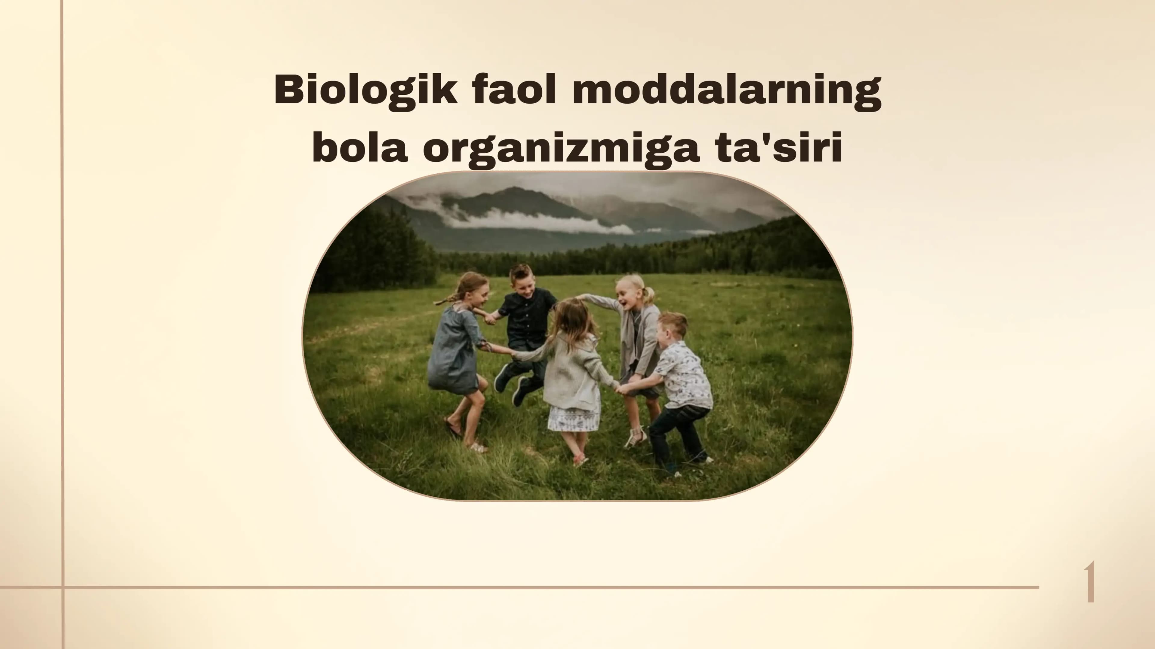 Biologik faol moddalarning bola organizmiga ta'siri