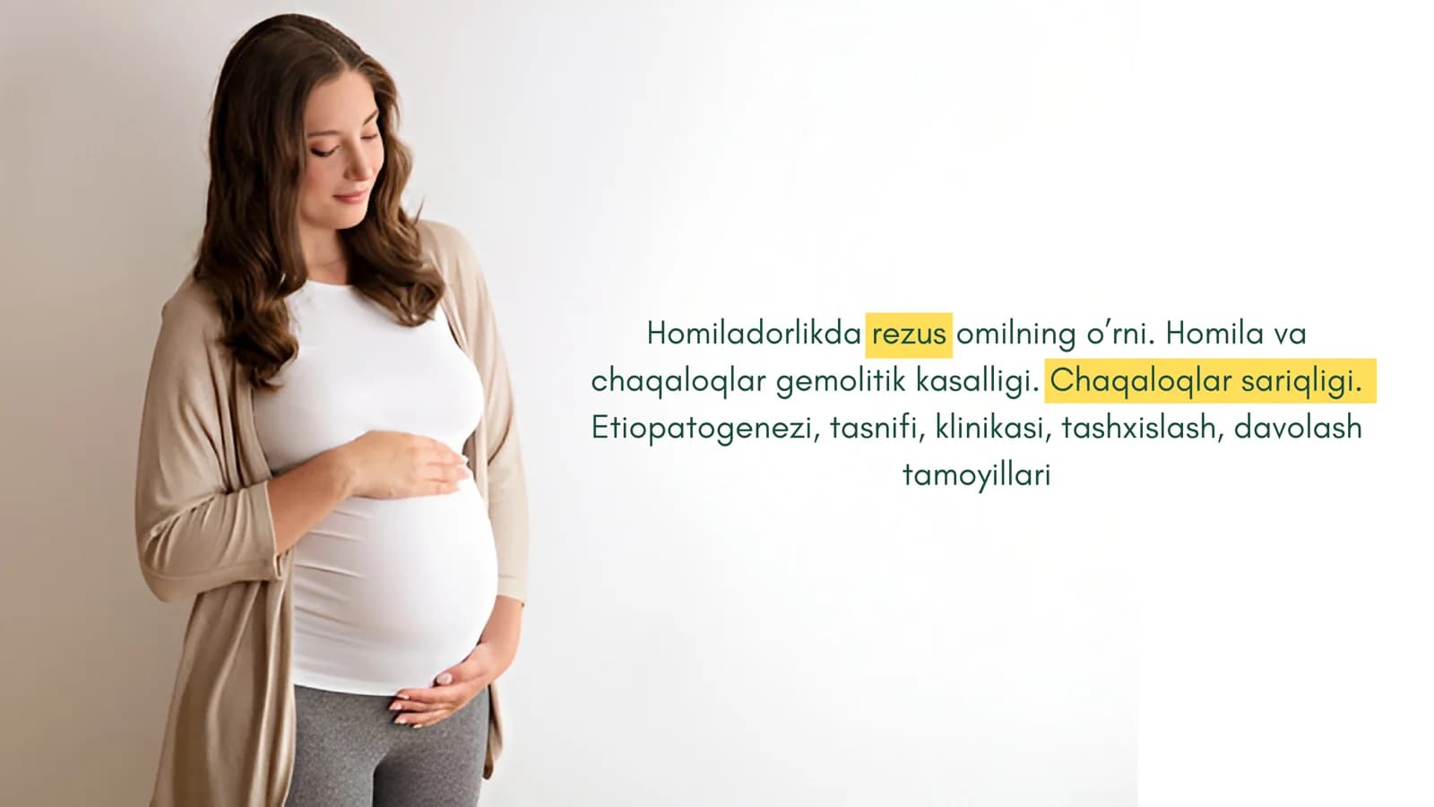 Homiladorlikda rezus omilning o’rni. Homila va chaqaloqlar gemolitik kasalligi. Chaqaloqlar sariqligi. Etiopatogenezi, tasnifi, klinikasi, tashxislash, davolash tamoyillari