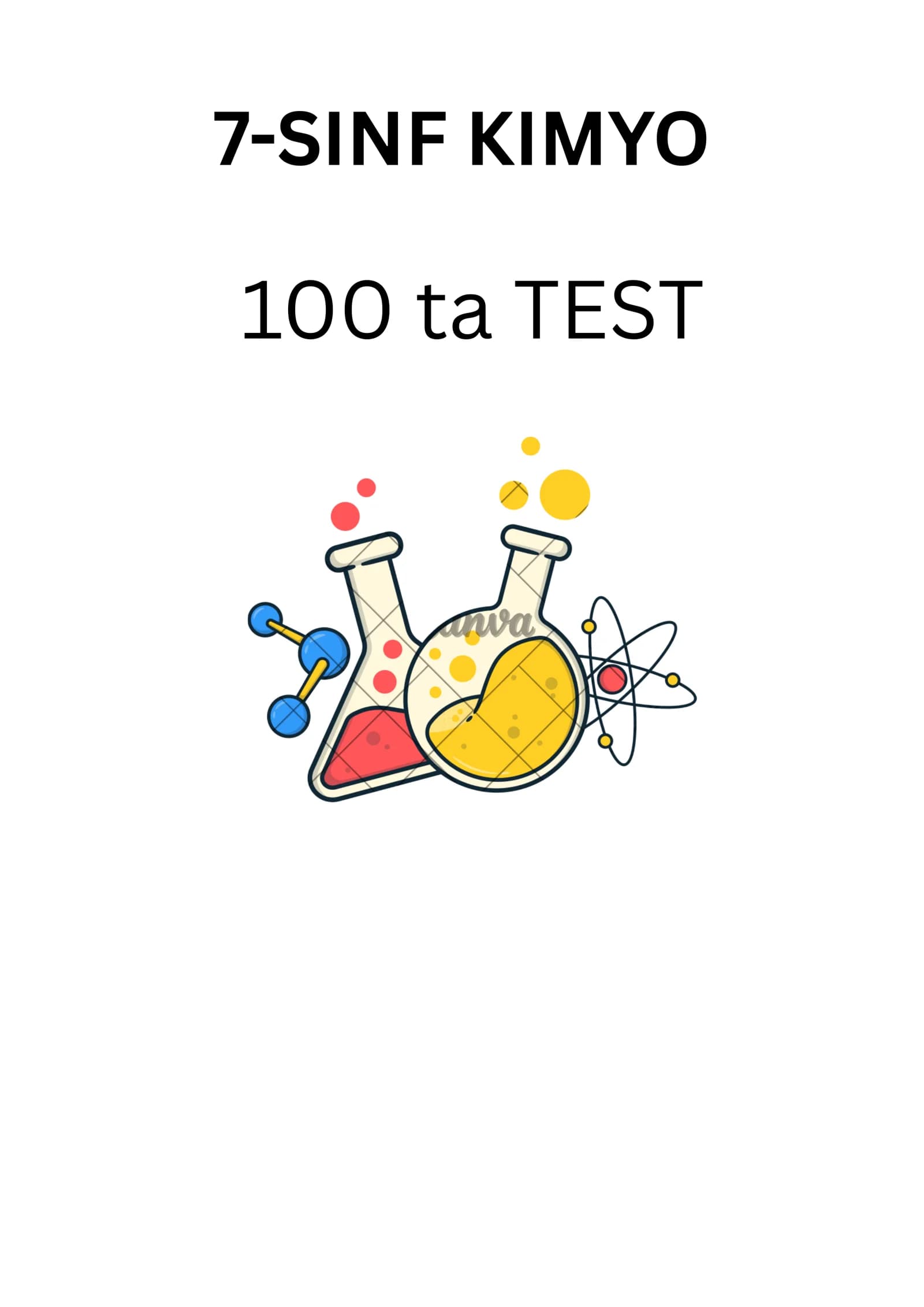 7-sinf kimyo - testlar