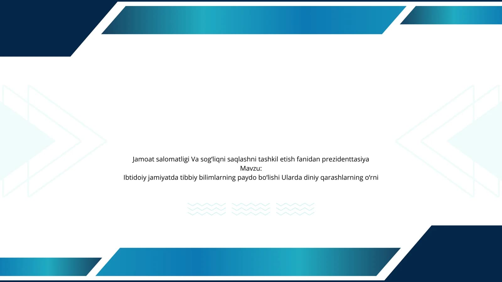 Ibtidoiy jamiyatda tibbiy bilimlarning paydo boʻlishi Ularda diniy qarashlarning oʻrni