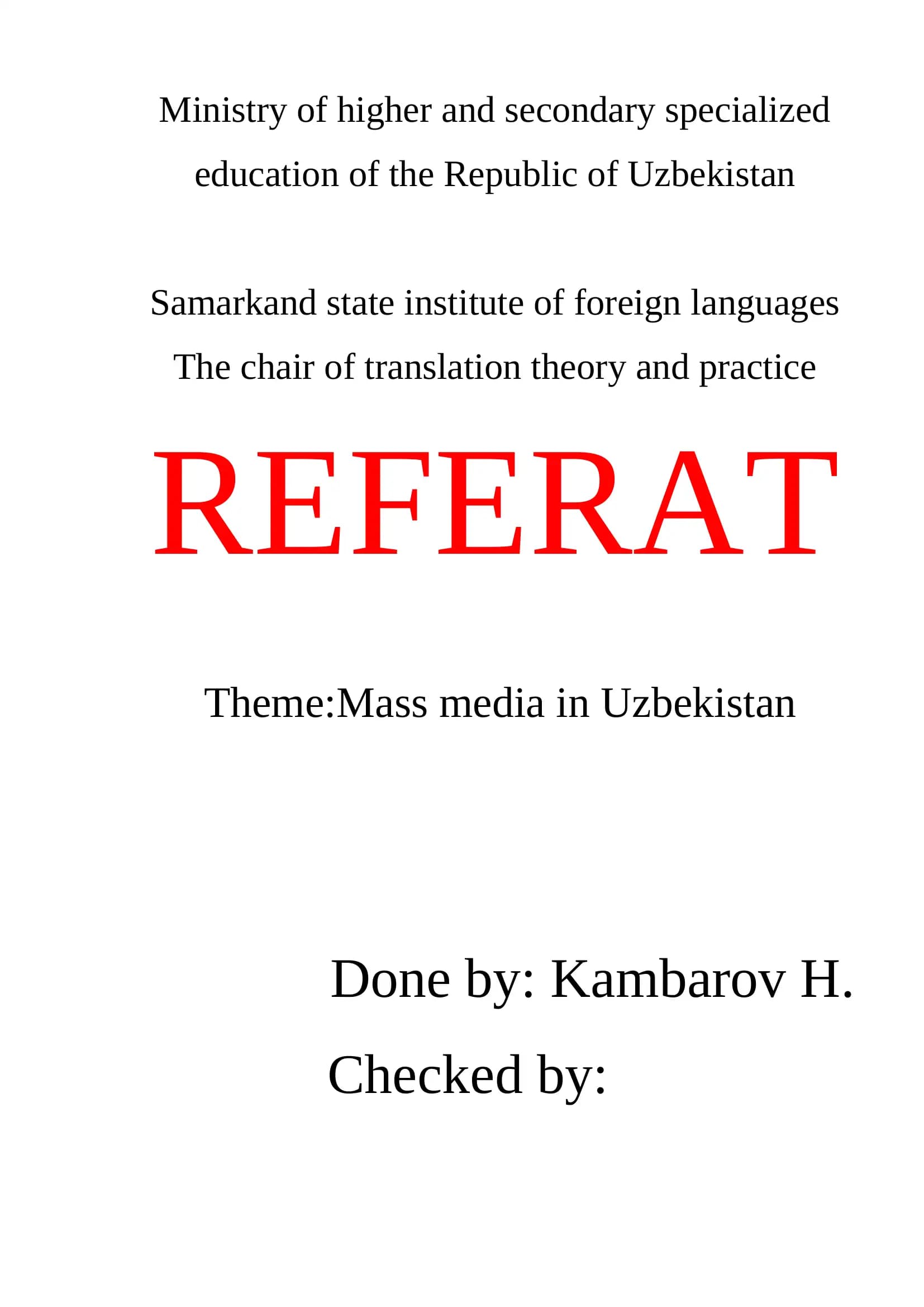 Mass media in Uzbekistan