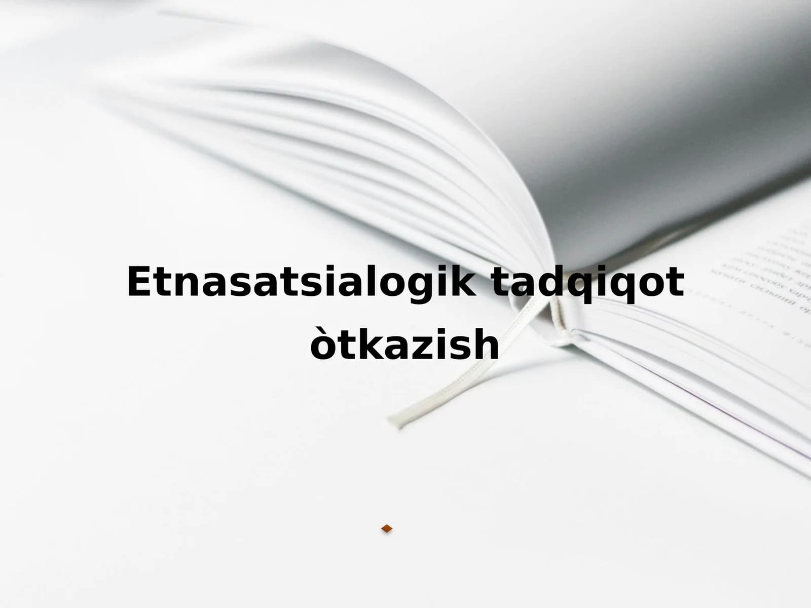Etnasatsialogik tadqiqot òtkazish