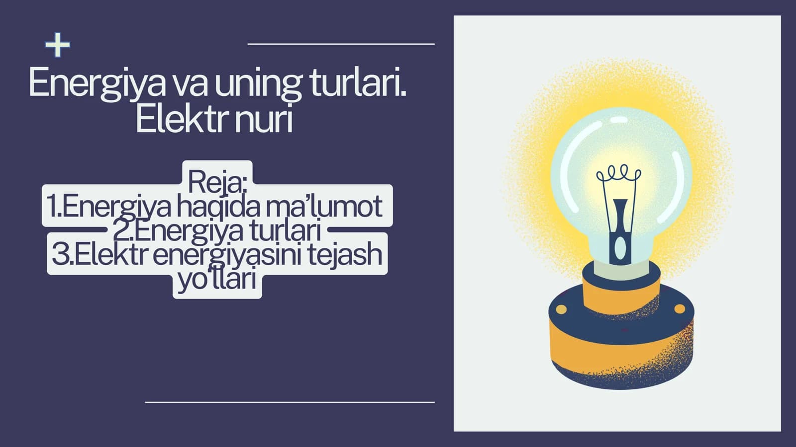 Energiya va uning turlari