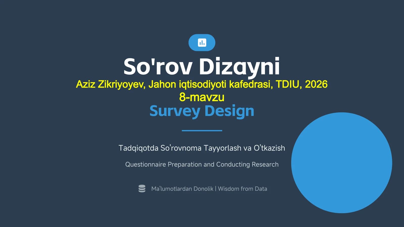 So'rov Dizayni