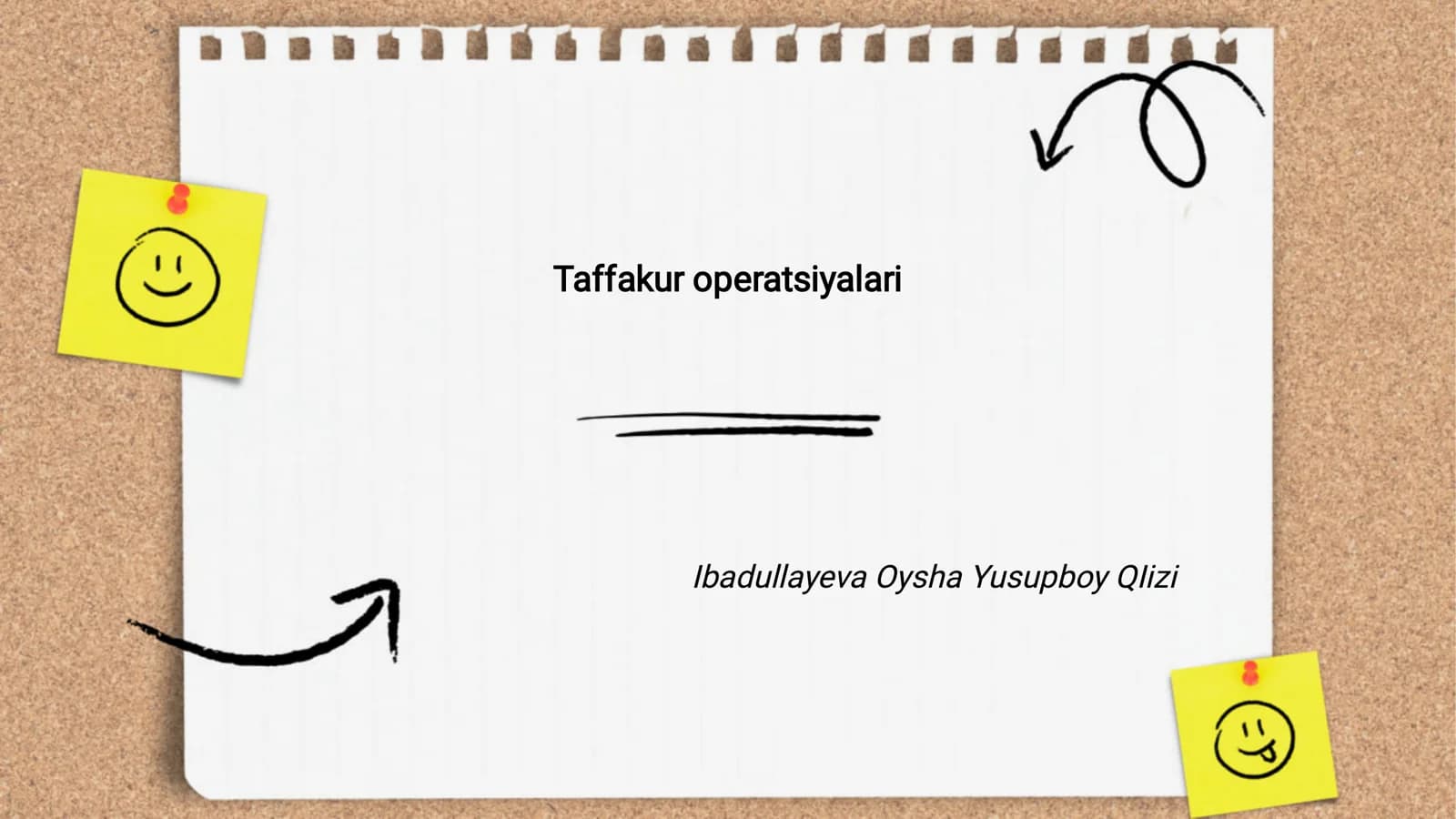 Taffakur. Taffakkur operatsiyalari