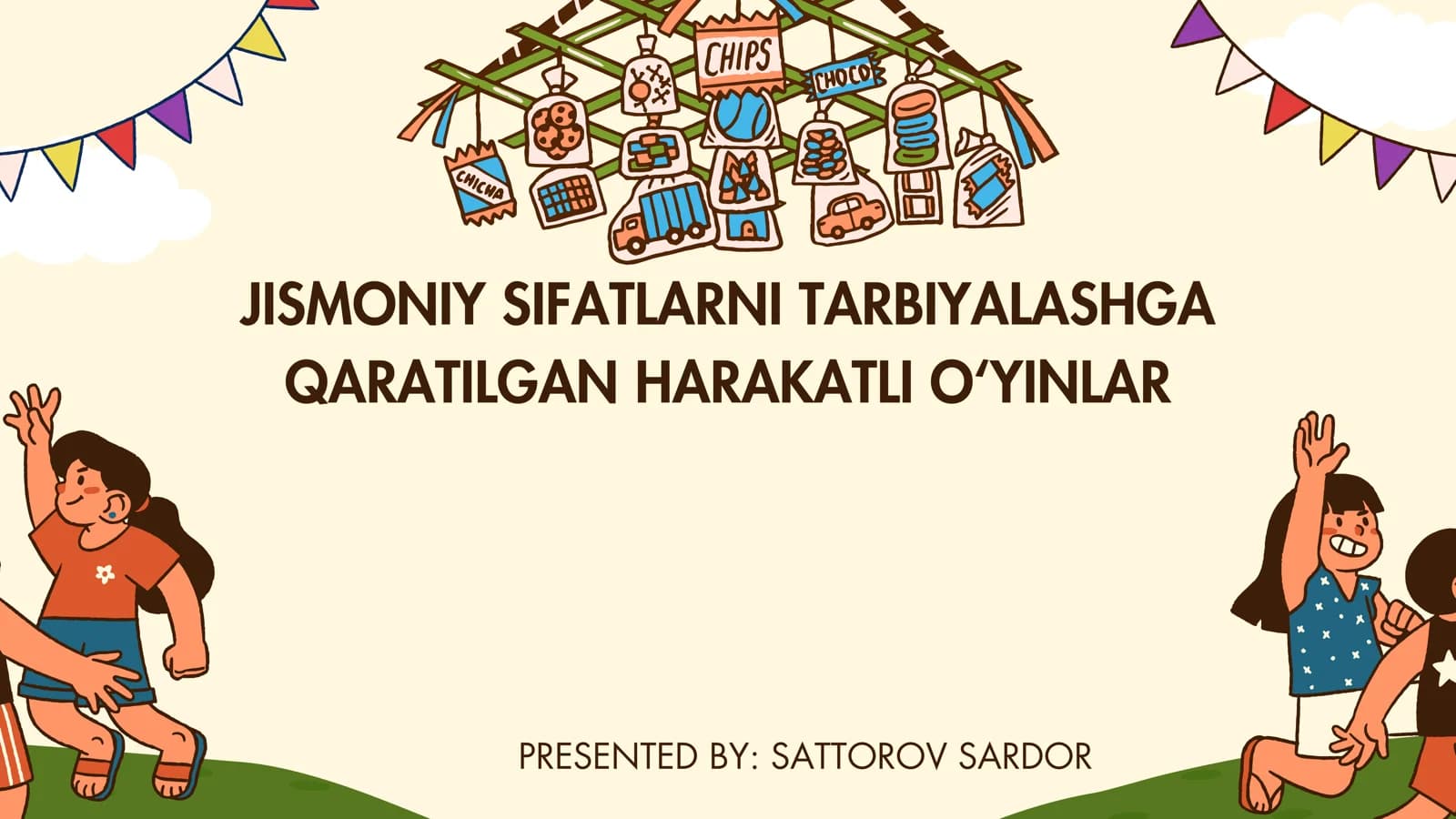 JISMONIY SIFATLARNI TARBIYALASHGA QARATILGAN HARAKATLI O‘YINLAR