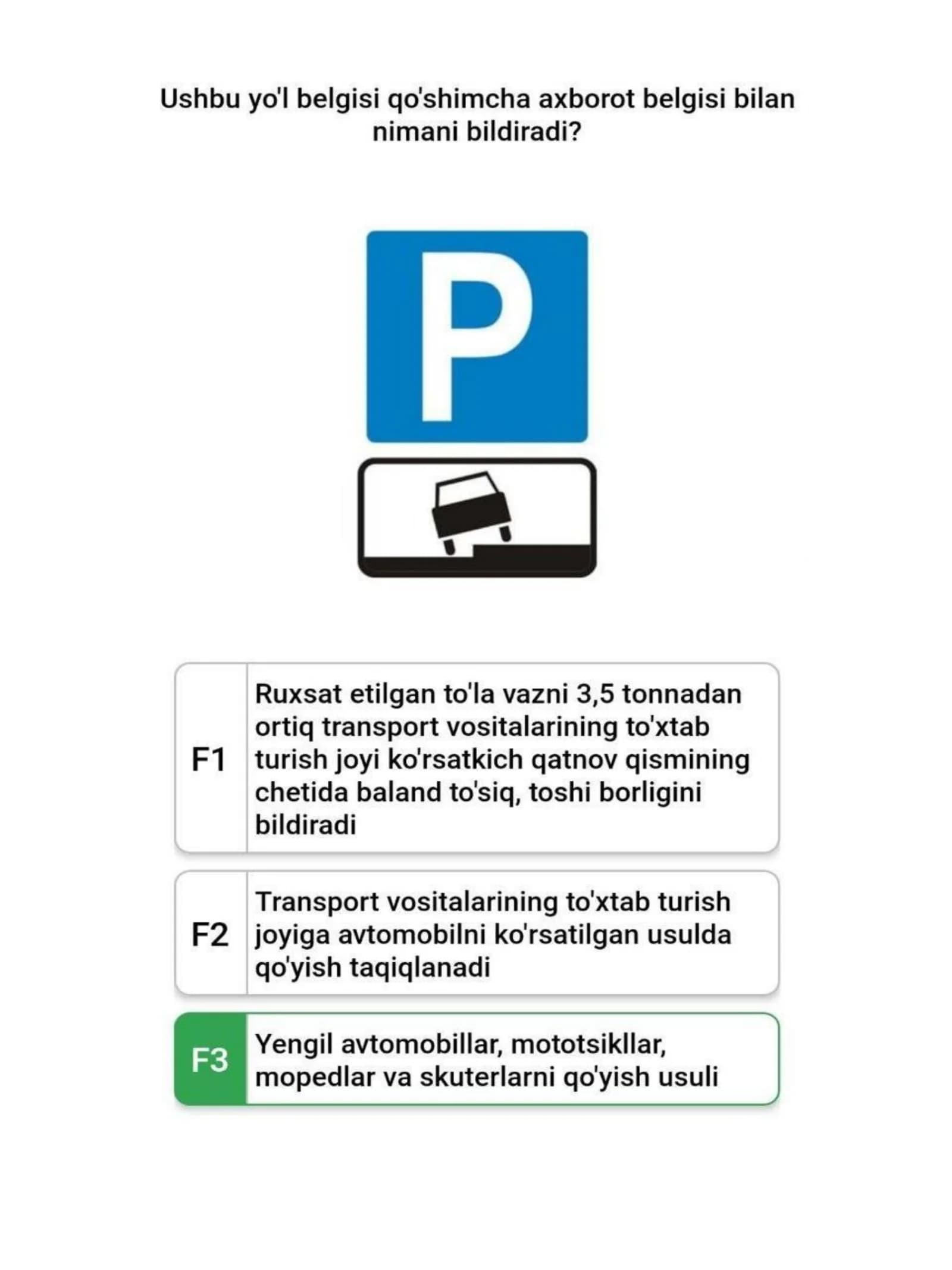 Prava testidagi o'xshash savollar