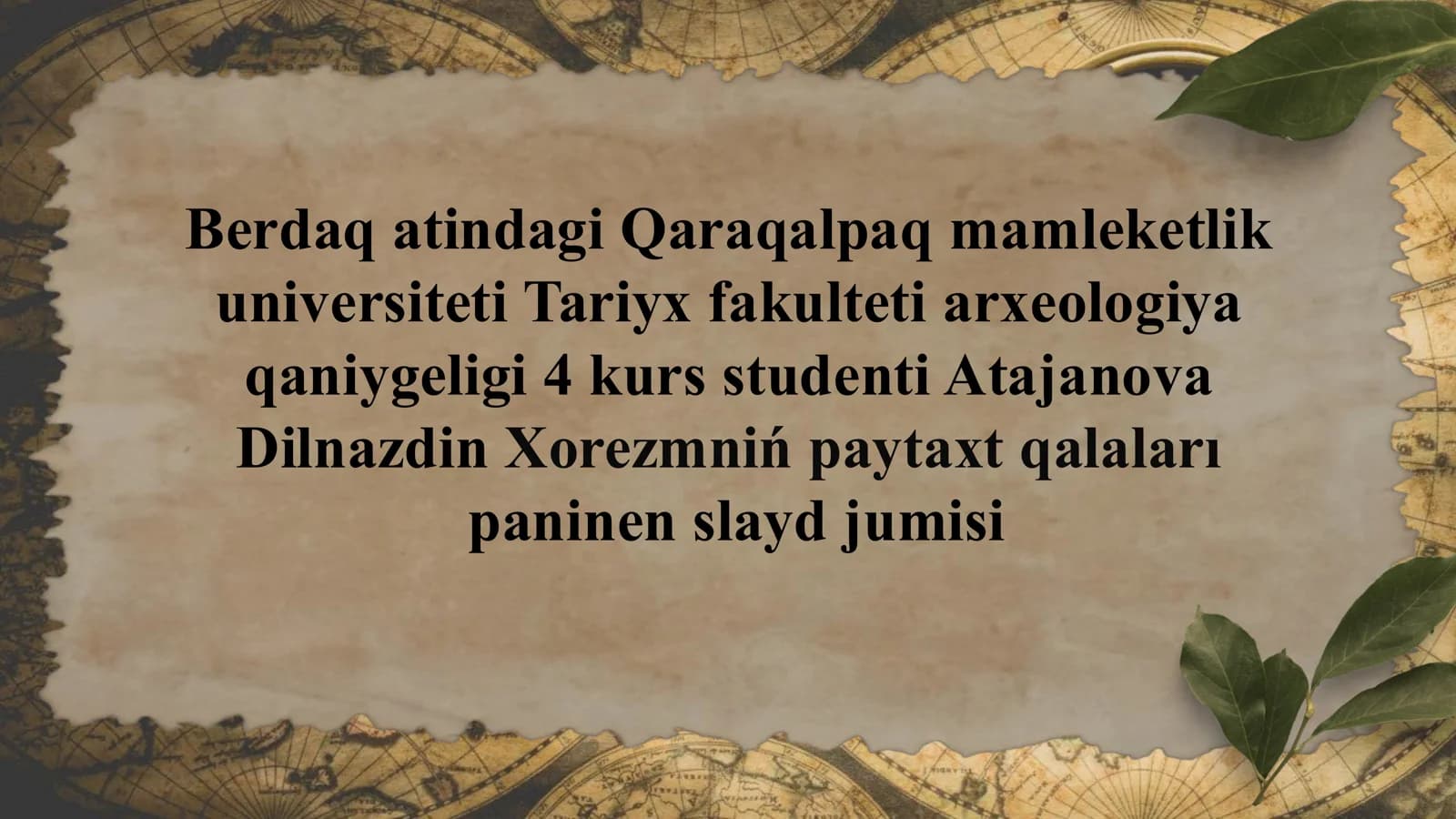Xorezmniń paytaxt qalaları