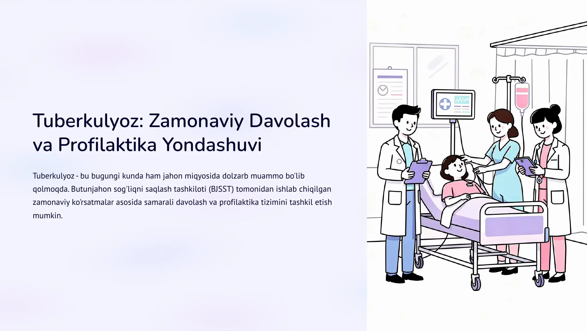 Tuberkulyoz: Zamonaviy Davolash va Profilaktika Yondashuvi